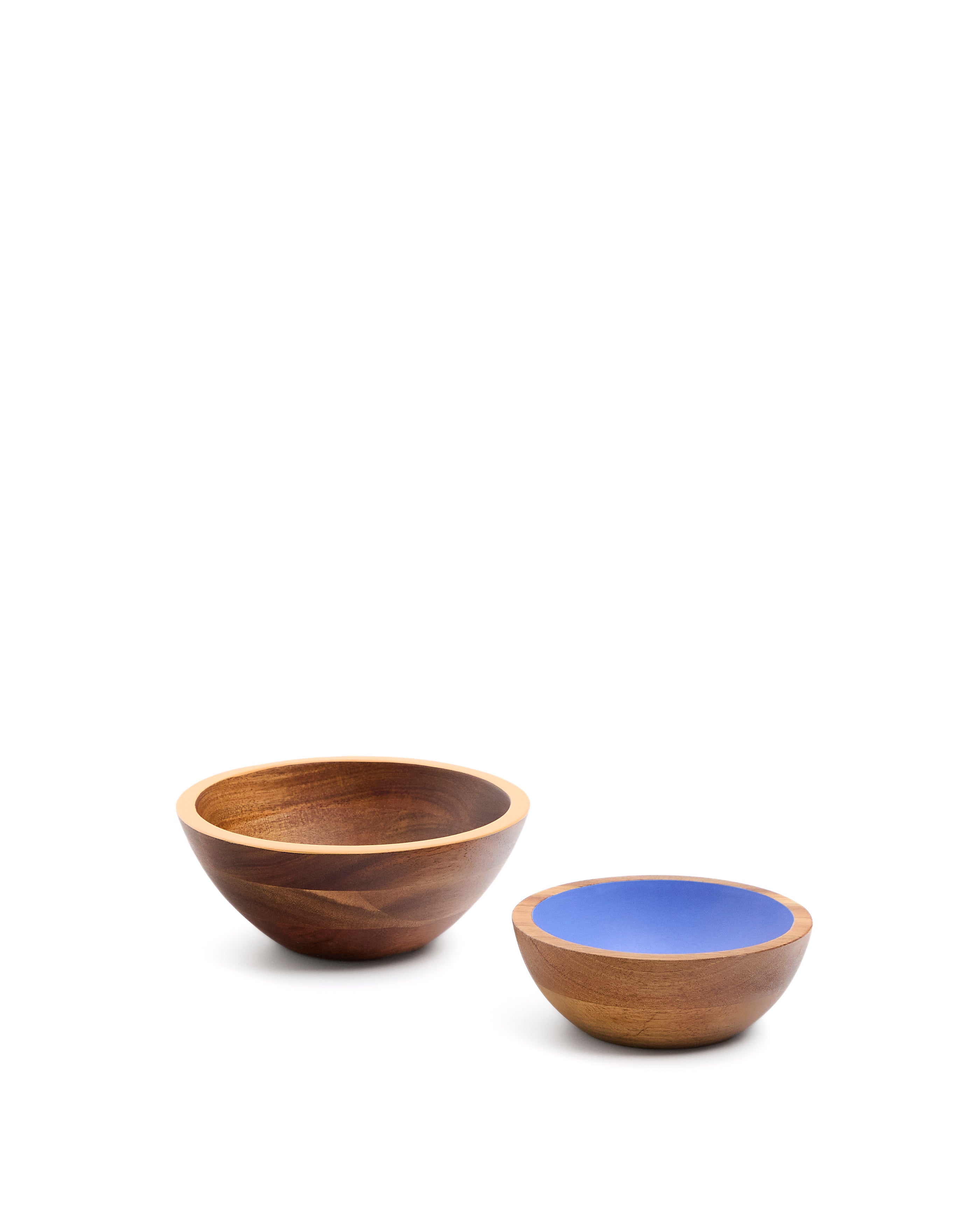 Zairin 2-piece, multi-colored, FSC 100% acacia wood bowl set