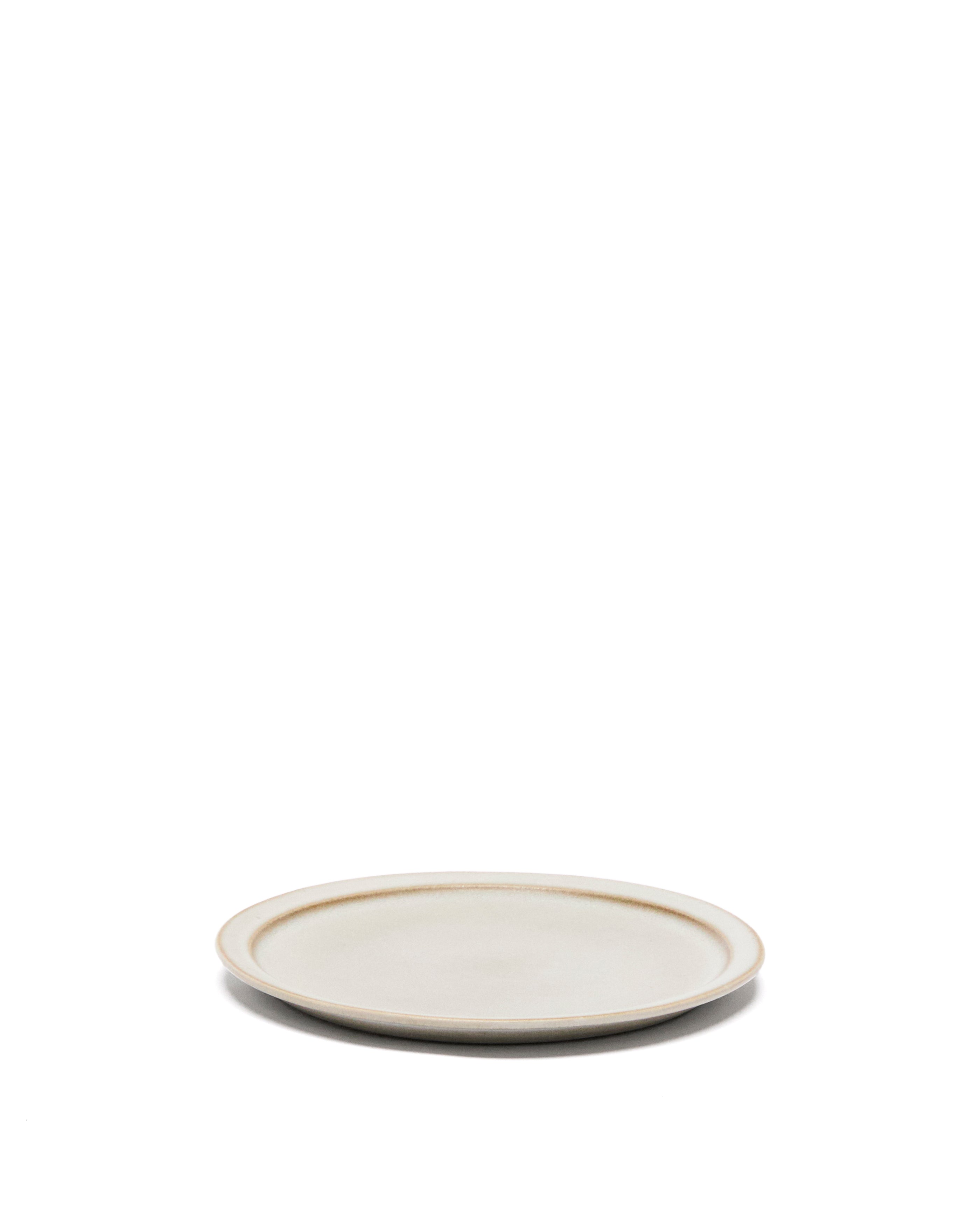 White ceramic Coval dessert plate - Product Image