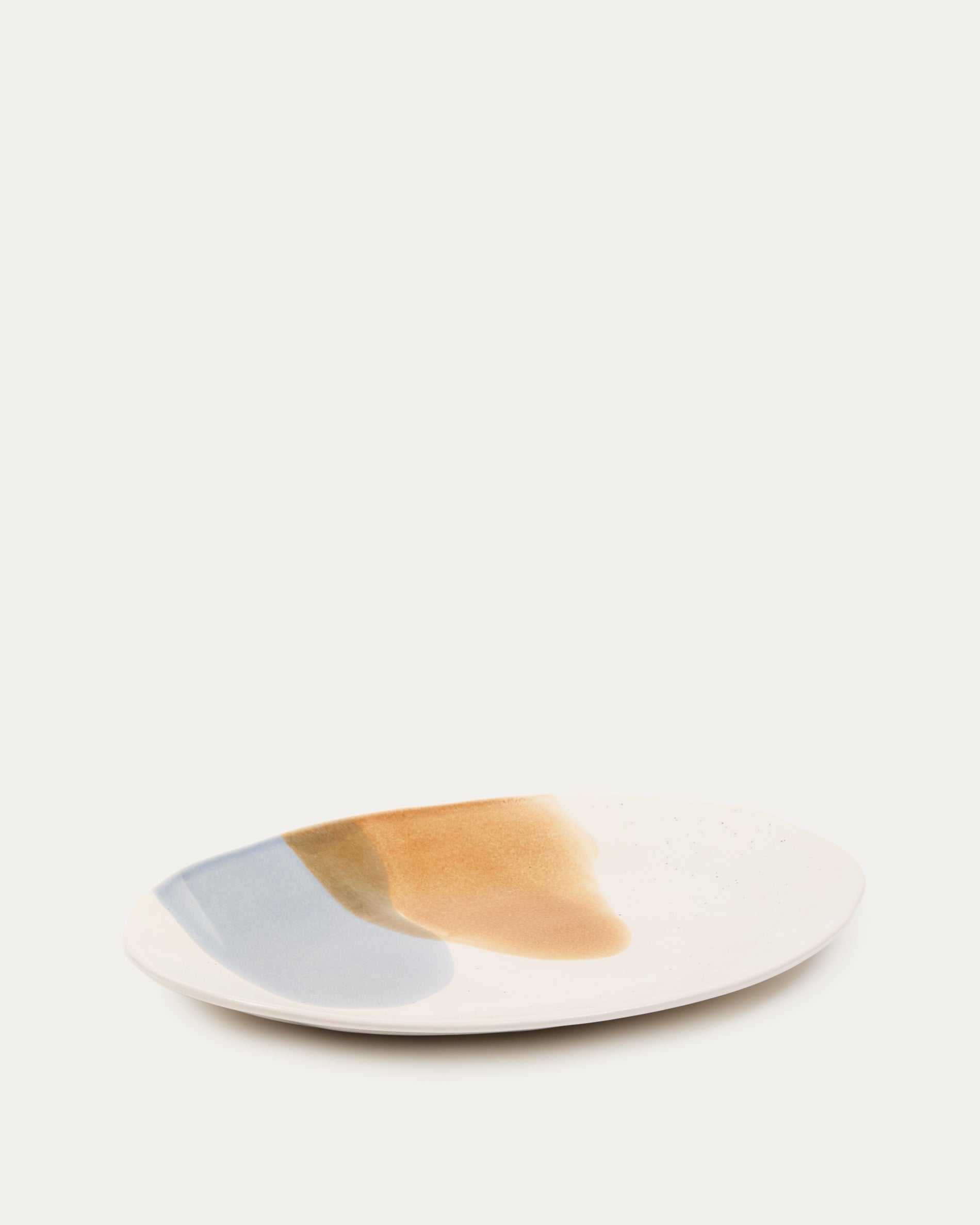 Large multicoloured ceramic Miglo dish - Product View