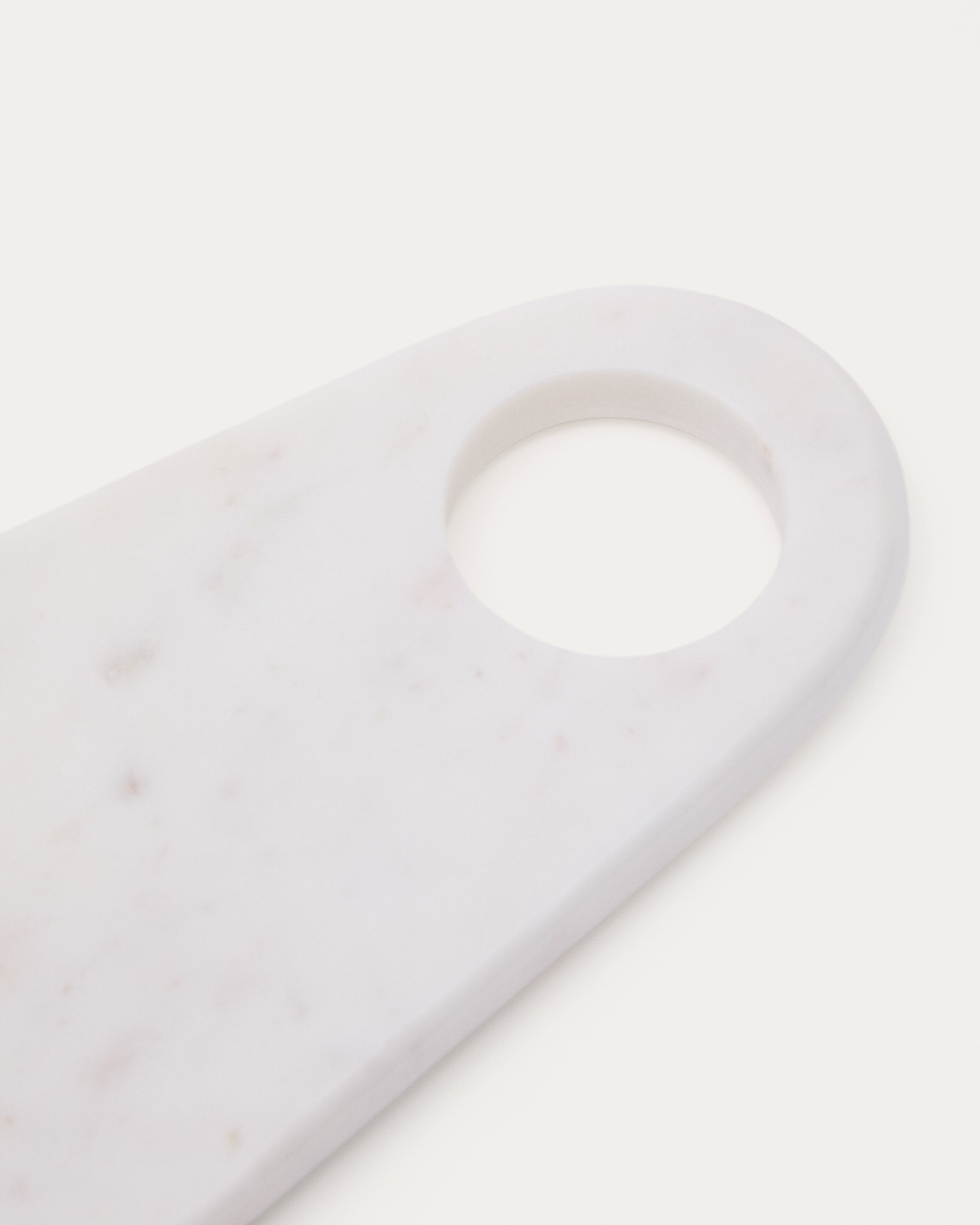 Zera serving board in white marble - Detail