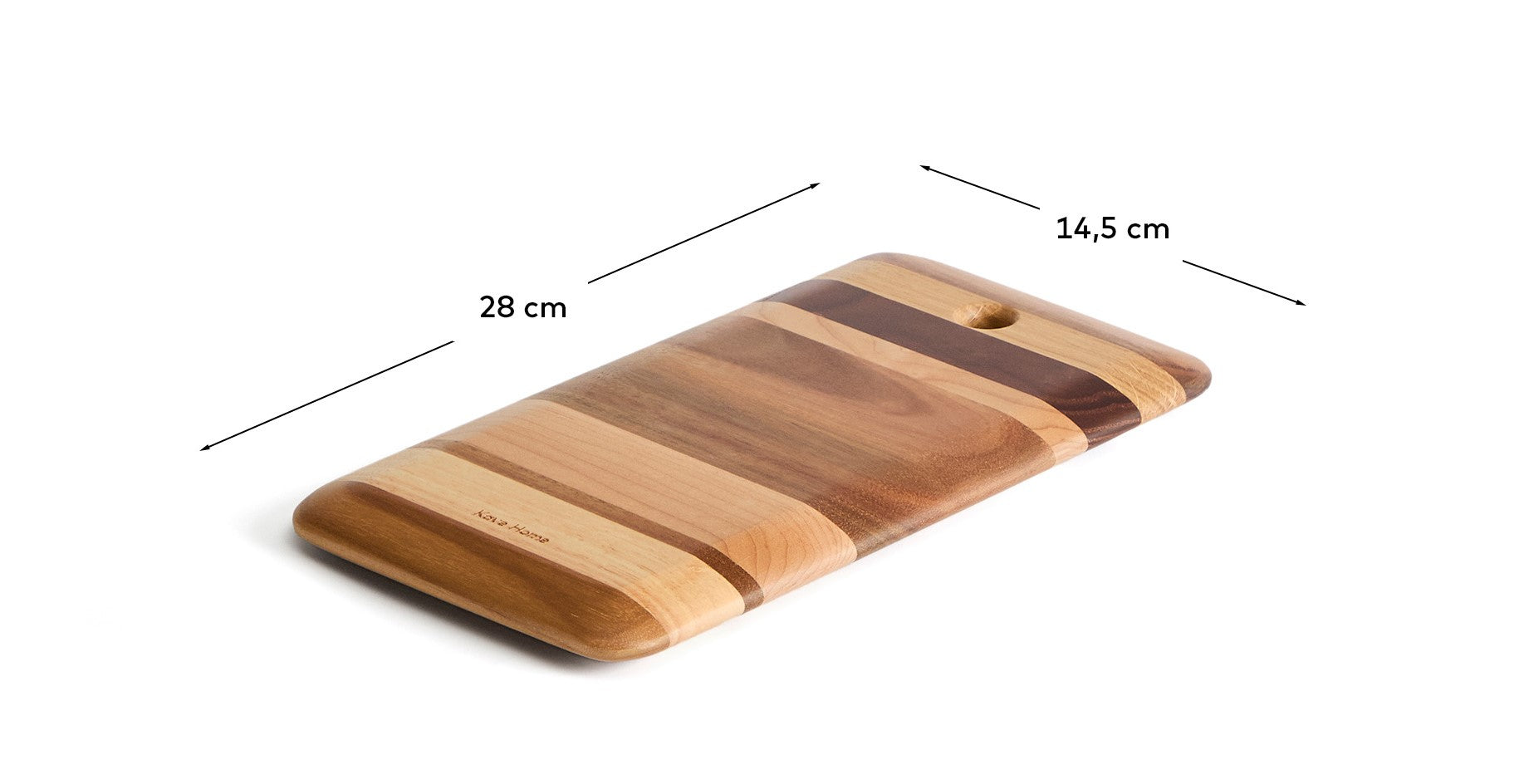 Nover serving board in acacia wood FSC 100% - Measurements