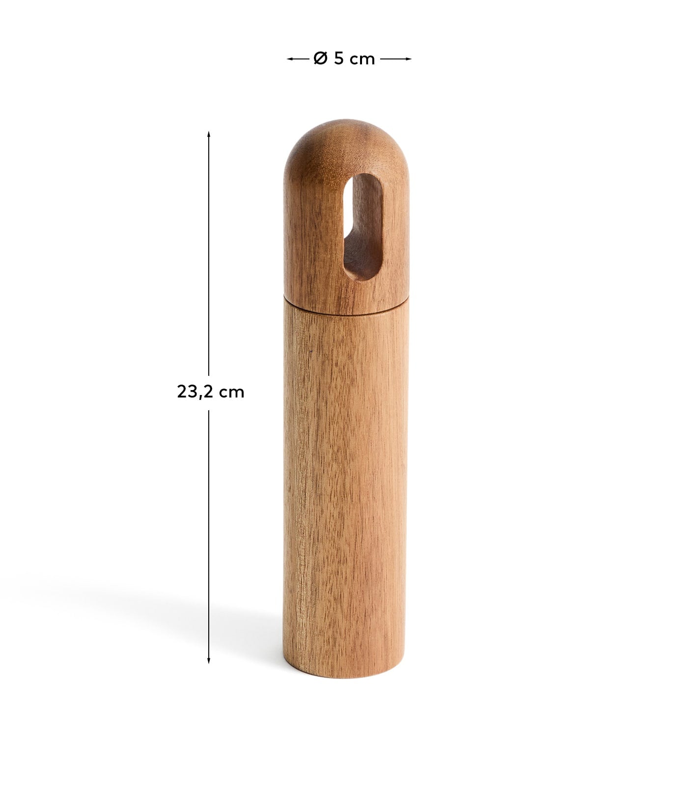 Blera salt and pepper mill in acacia wood 23,2 cm FSC 100% - Measurements