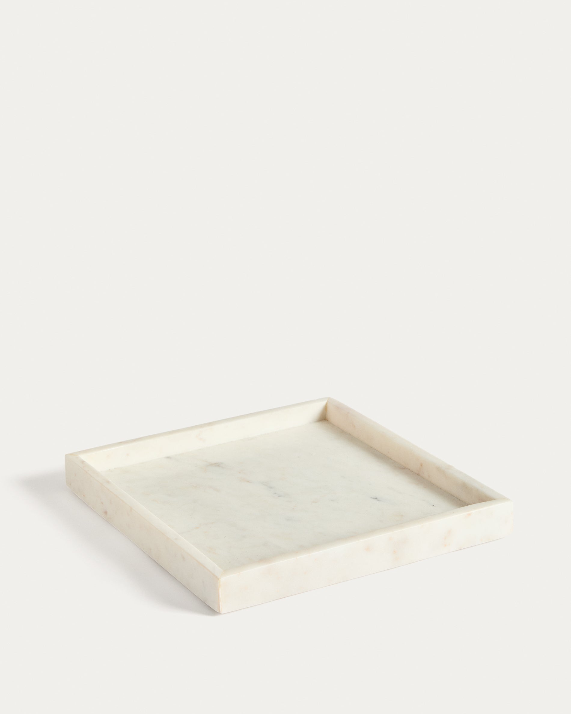 Serela tray in white marble 35 x 35 cm - Product View
