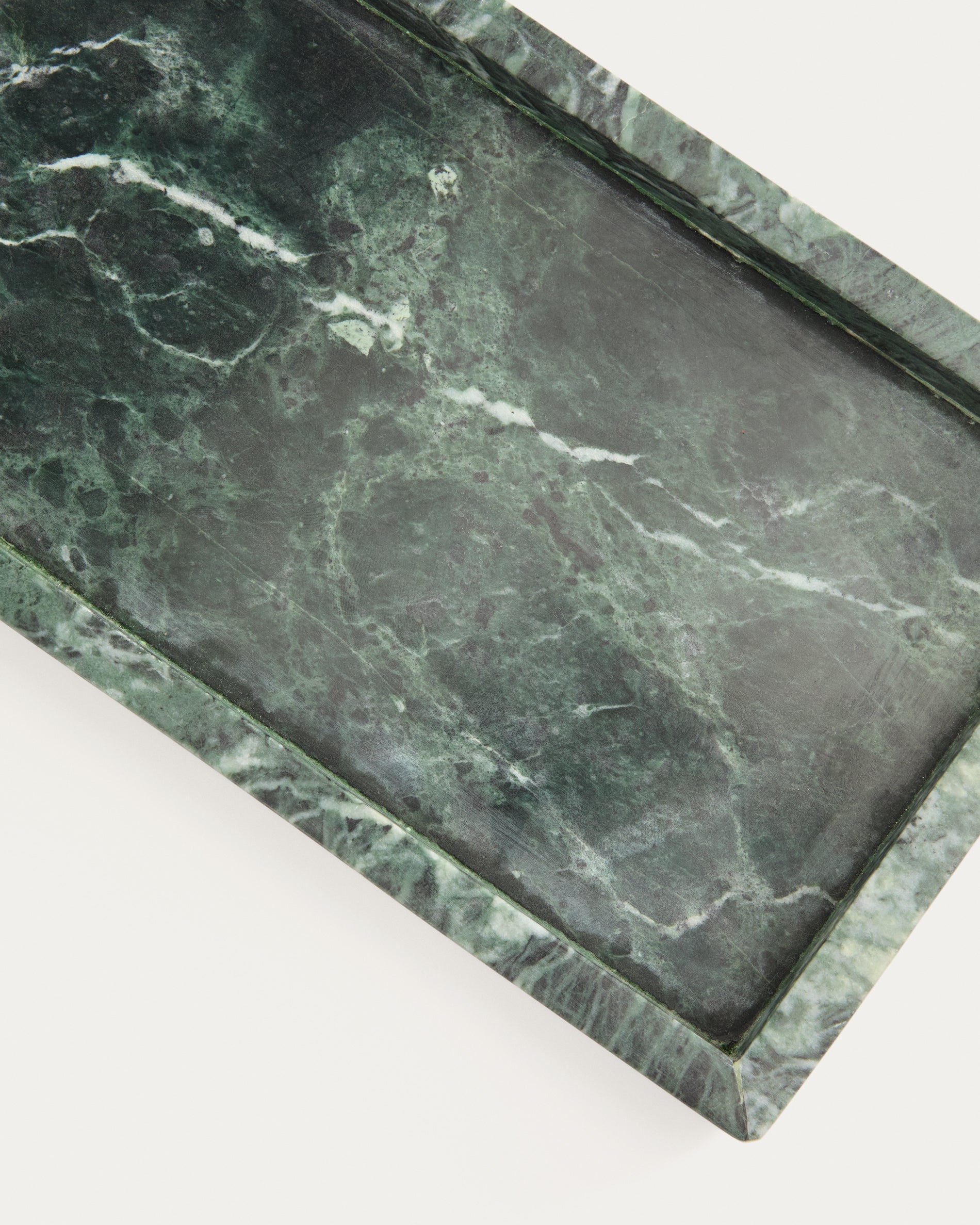 Serela tray in green marble 35 x 18 cm - Detail