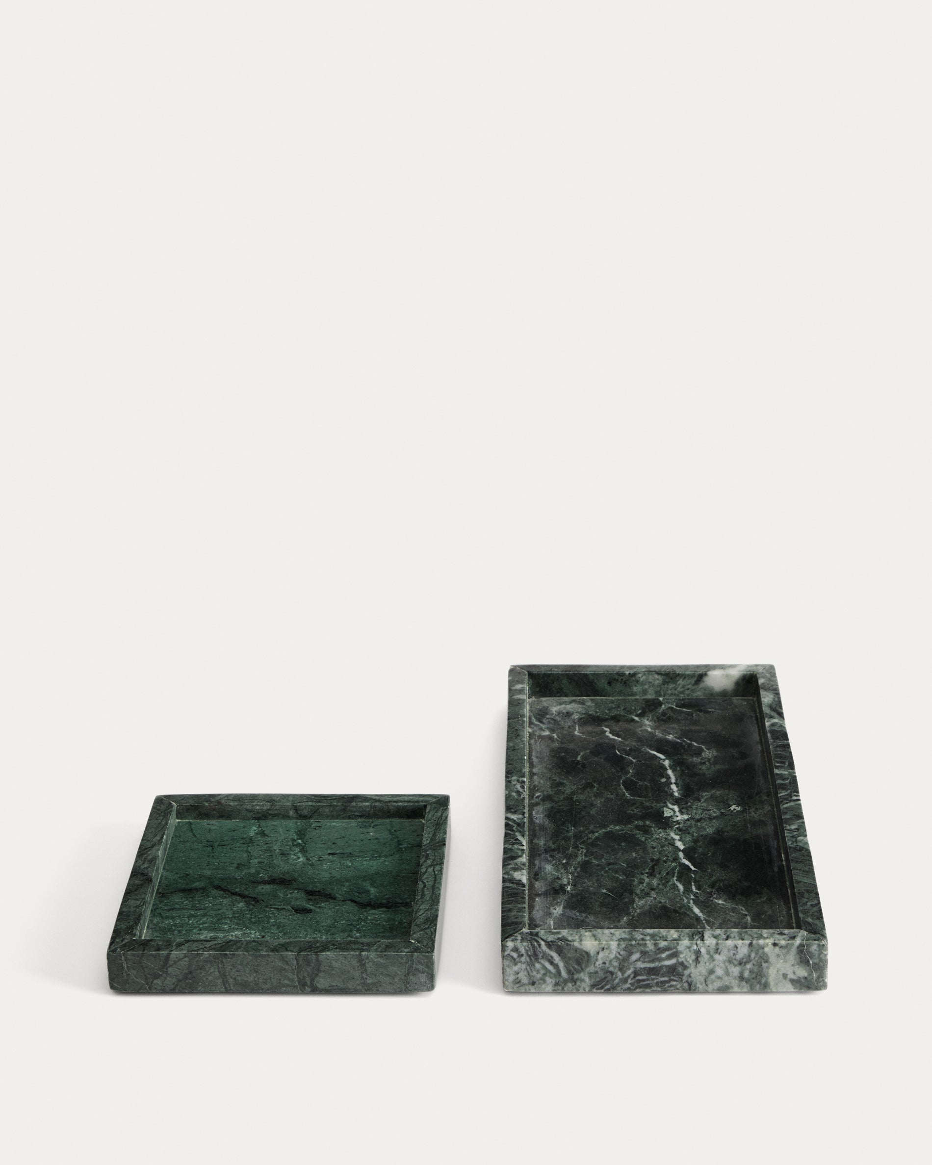 Serela tray in green marble 35 x 18 cm - Product View