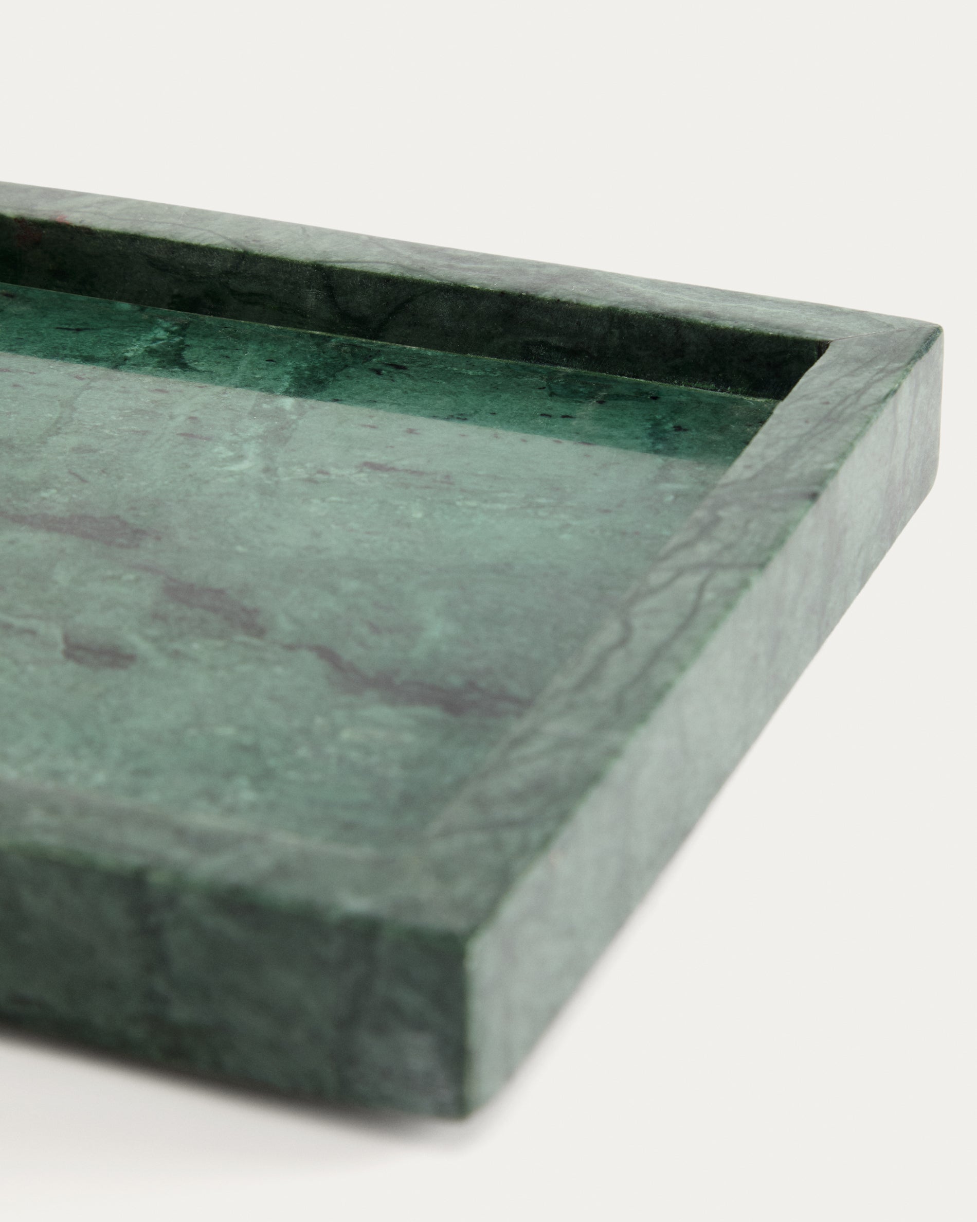 Serela tray in green marble 18 x 18 cm - Detail