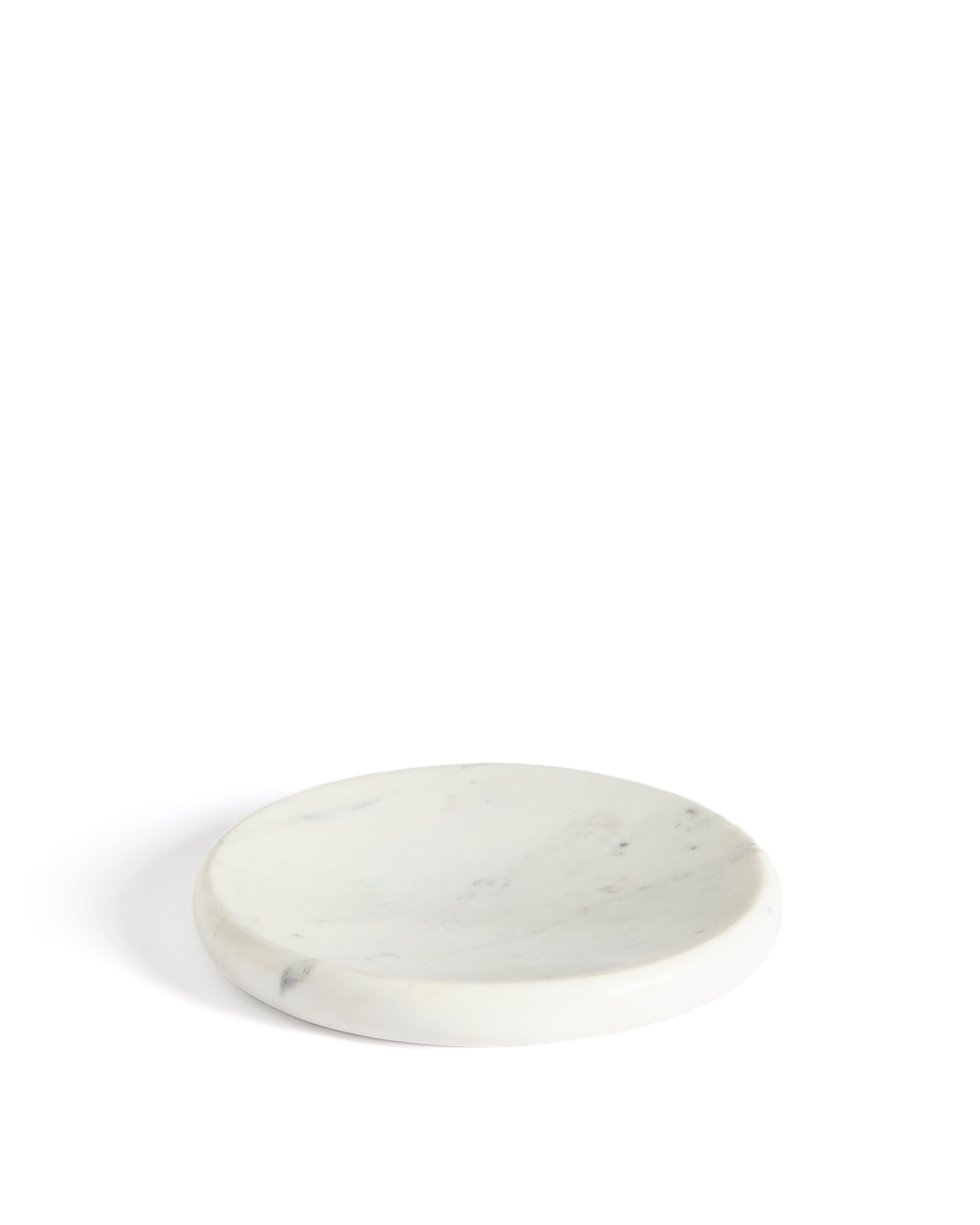 Obena tray in white marble Ø 25 cm - Product Image