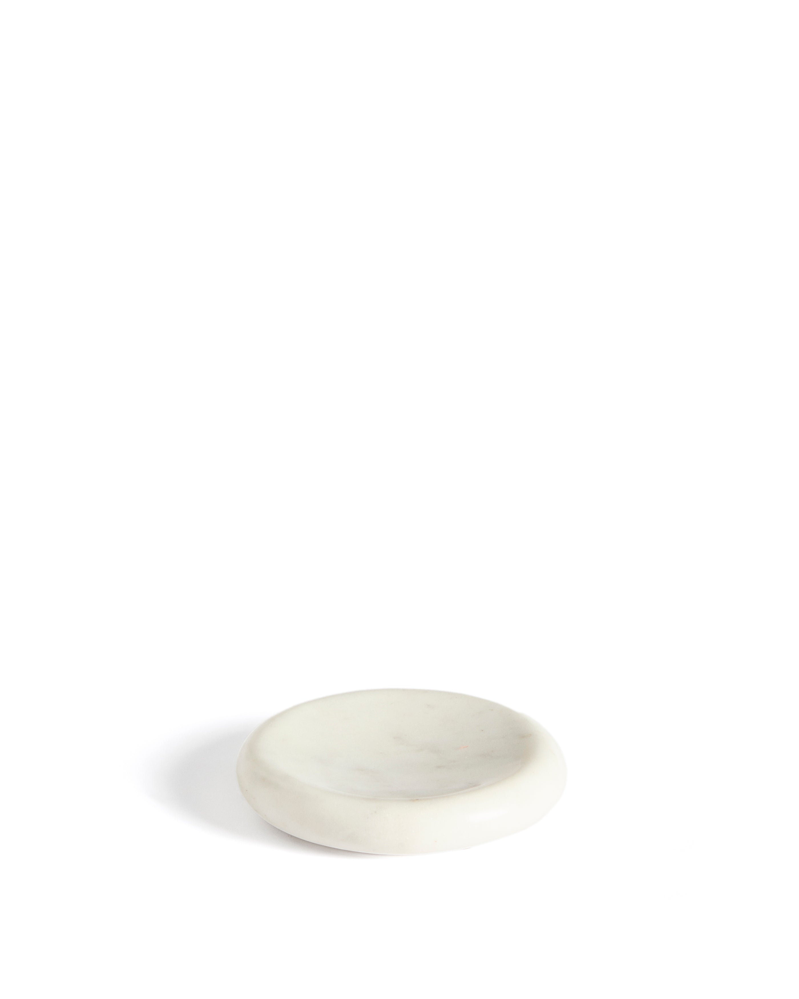 Obena tray in white marble Ø 15 cm - Product Image