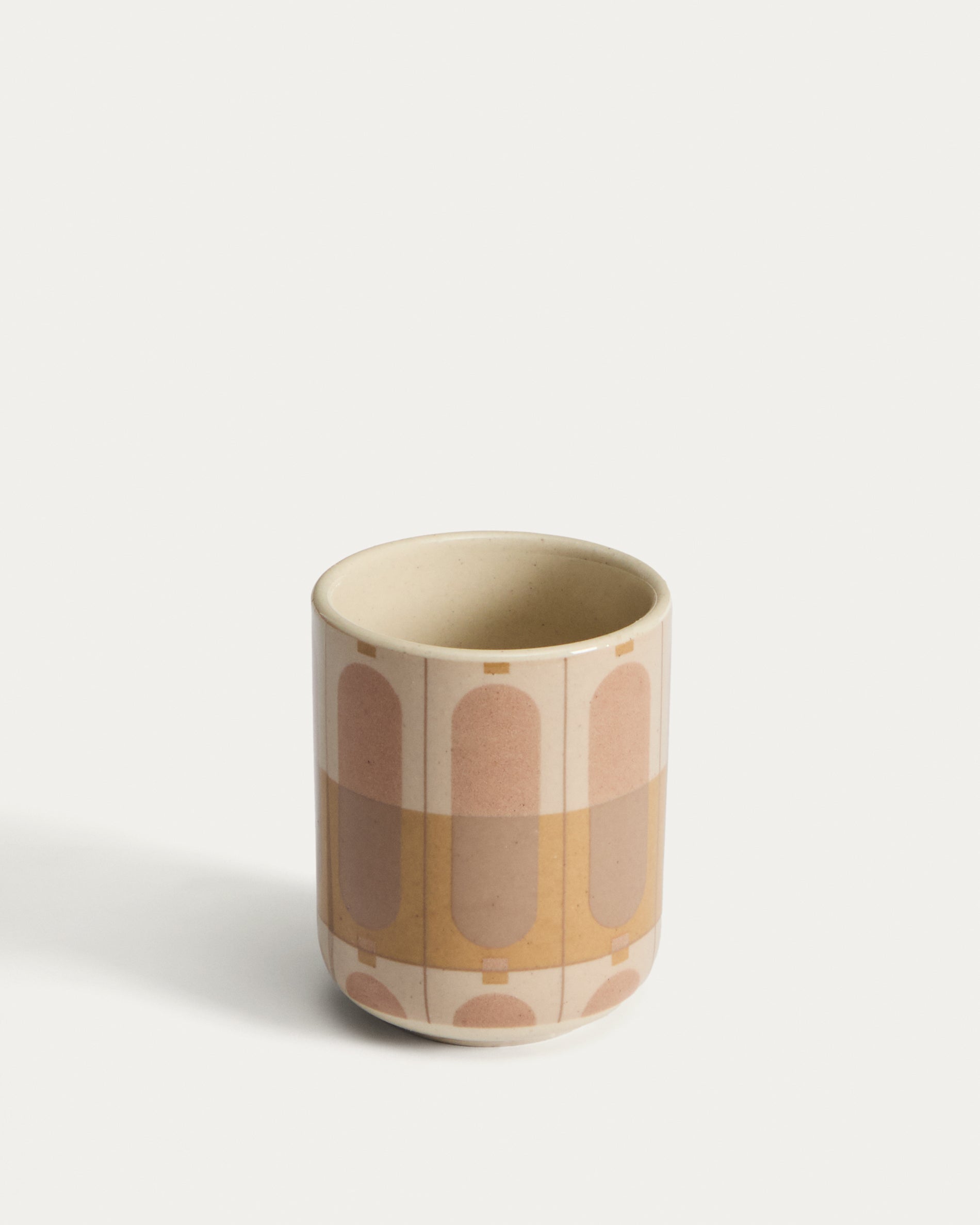 Julnet mug in beige ceramic - Product View