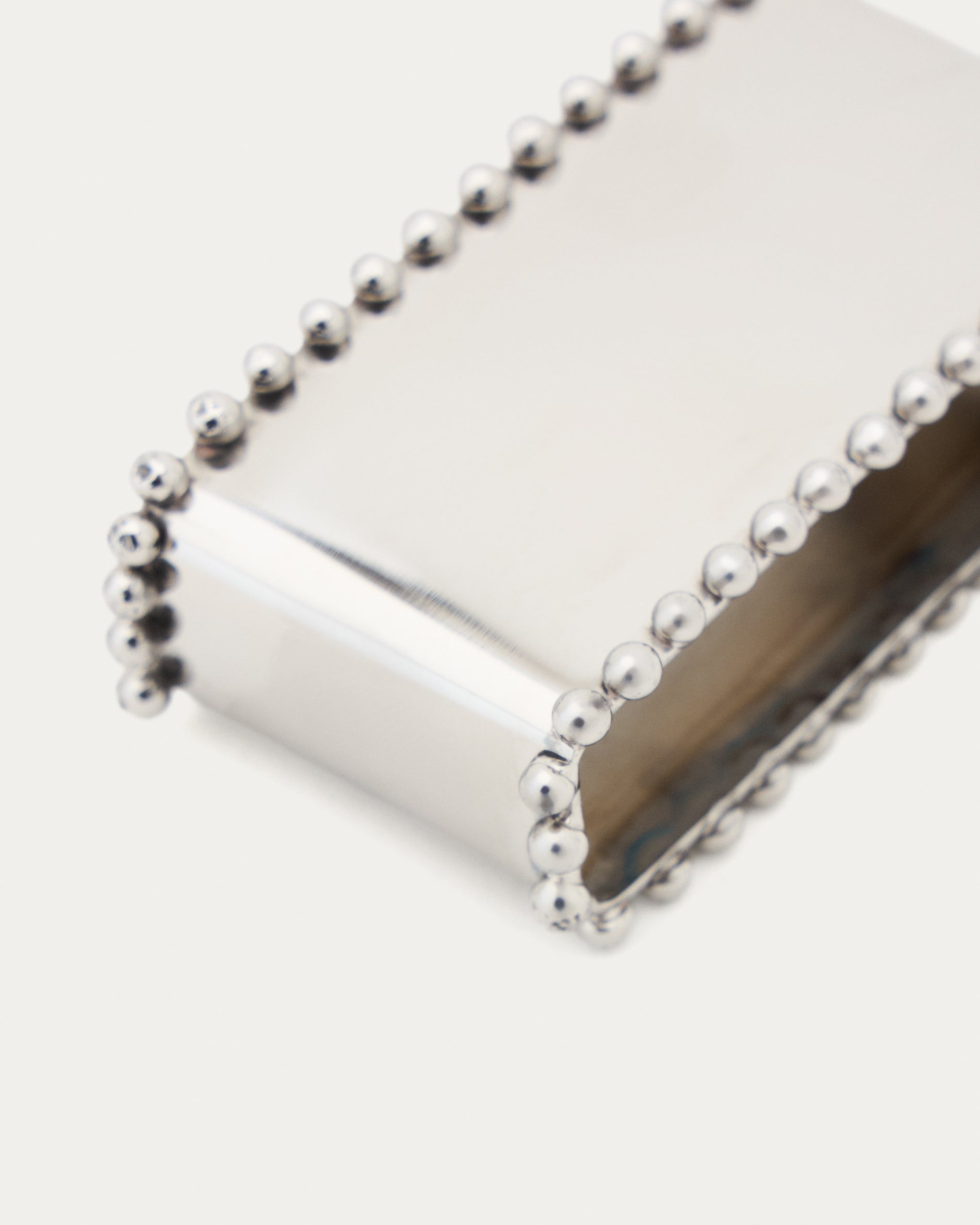 Nirela set of 2 stainless steel napkin rings - Detail