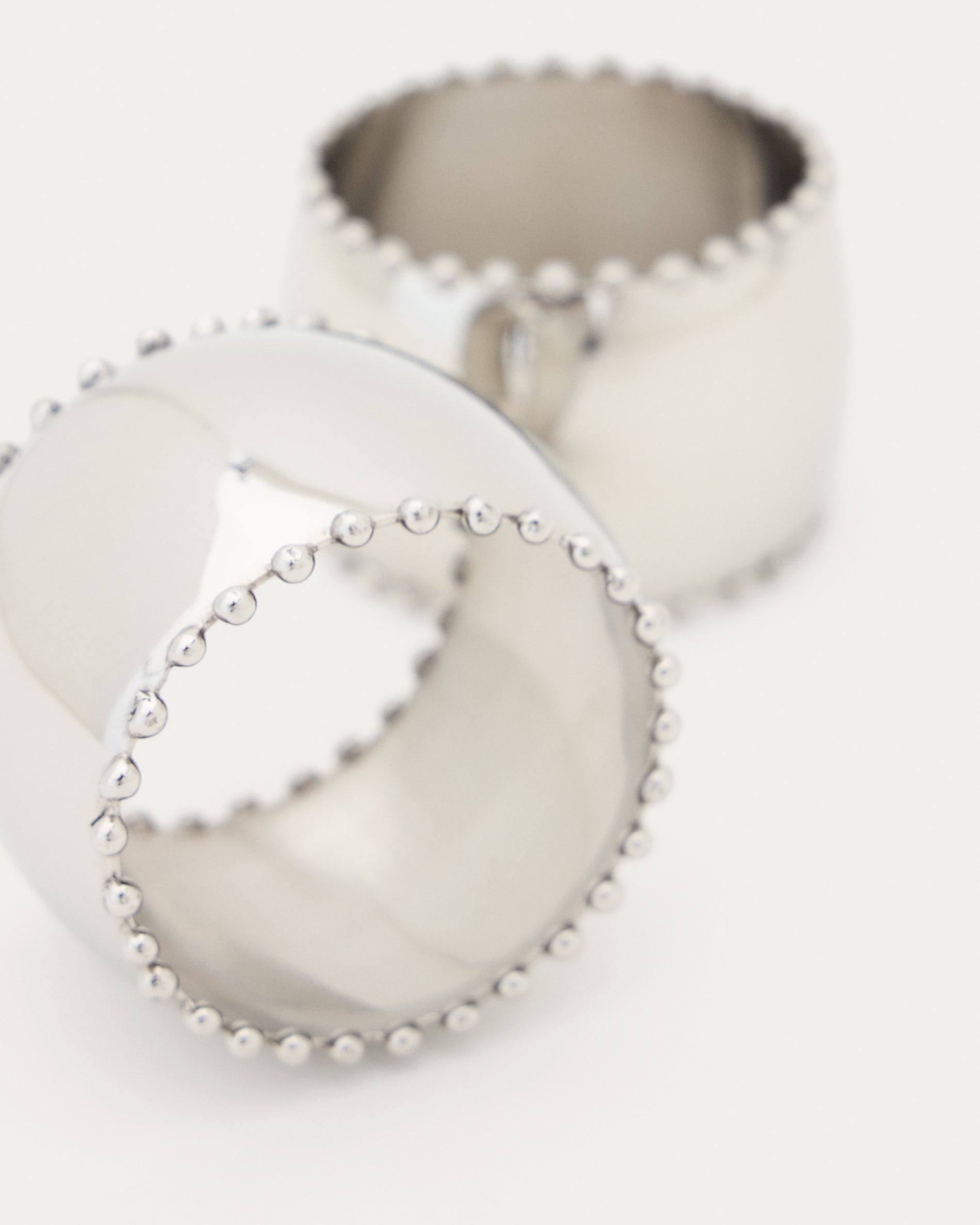 Nirela set of 2 stainless steel napkin rings - Detail