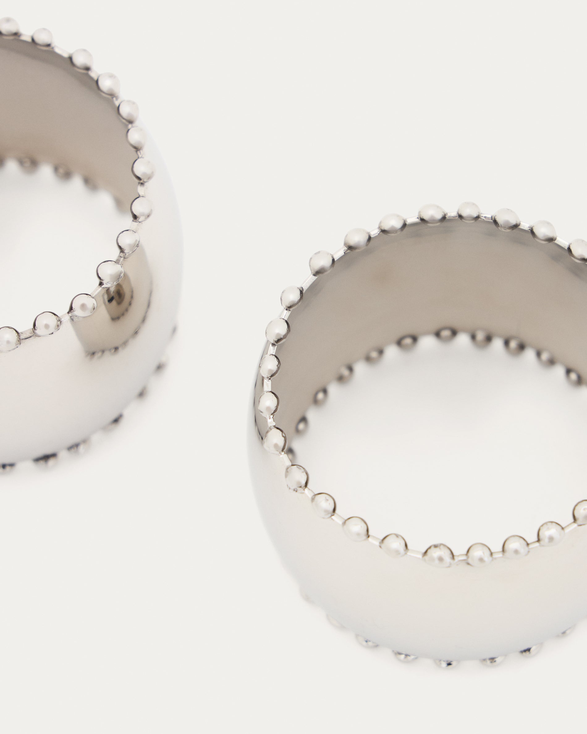 Nirela set of 2 stainless steel napkin rings - Detail