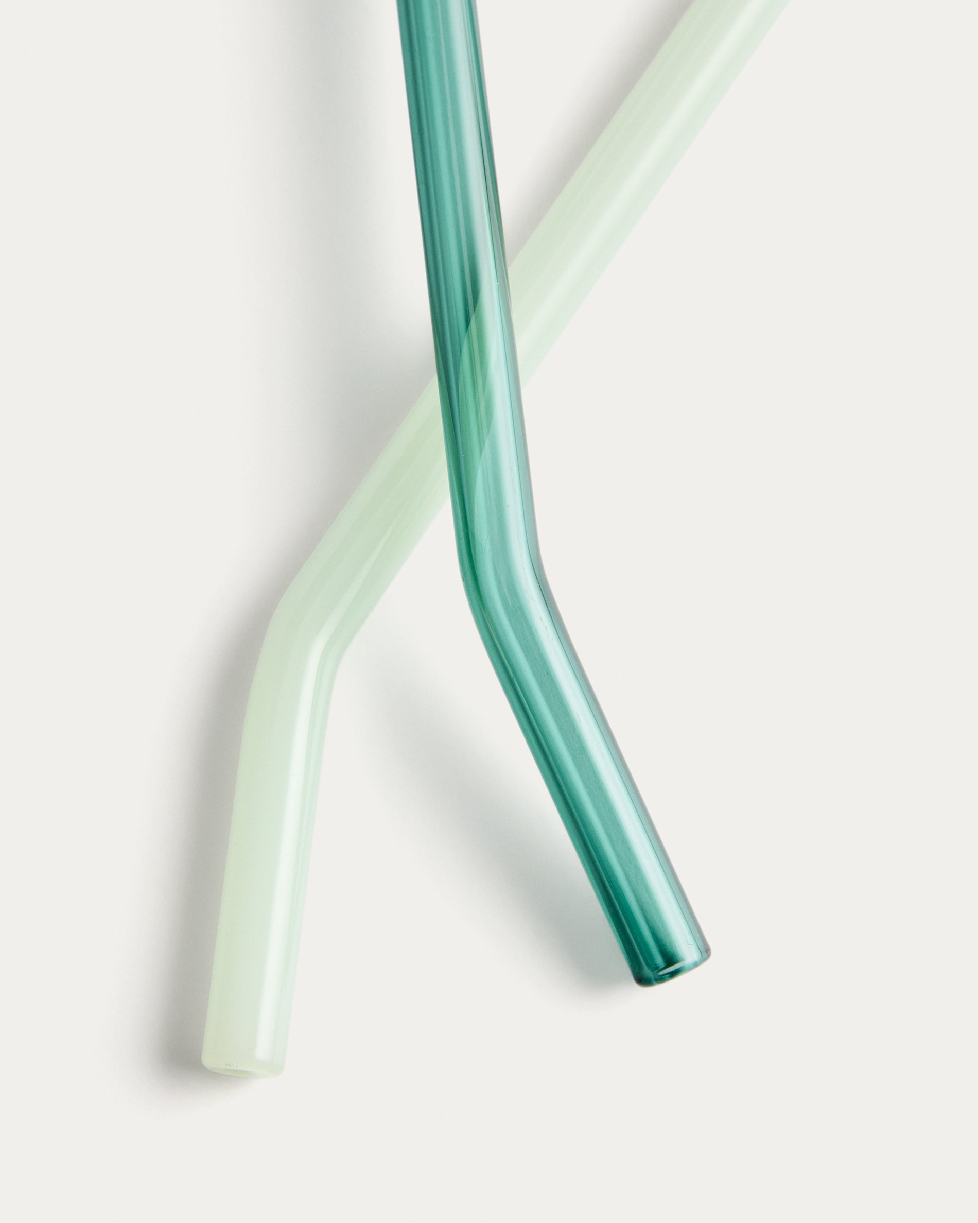 Micla set of 6 glass straws 10.5 cm - Detail