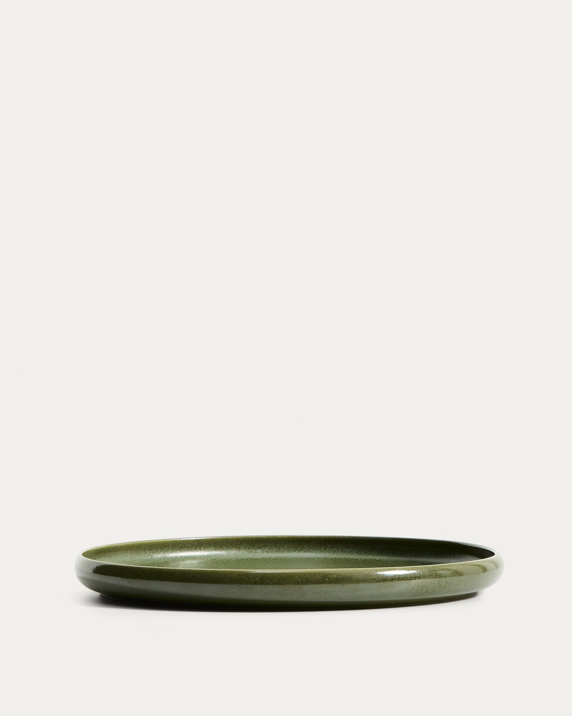 Uilo green ceramic plate - Product View