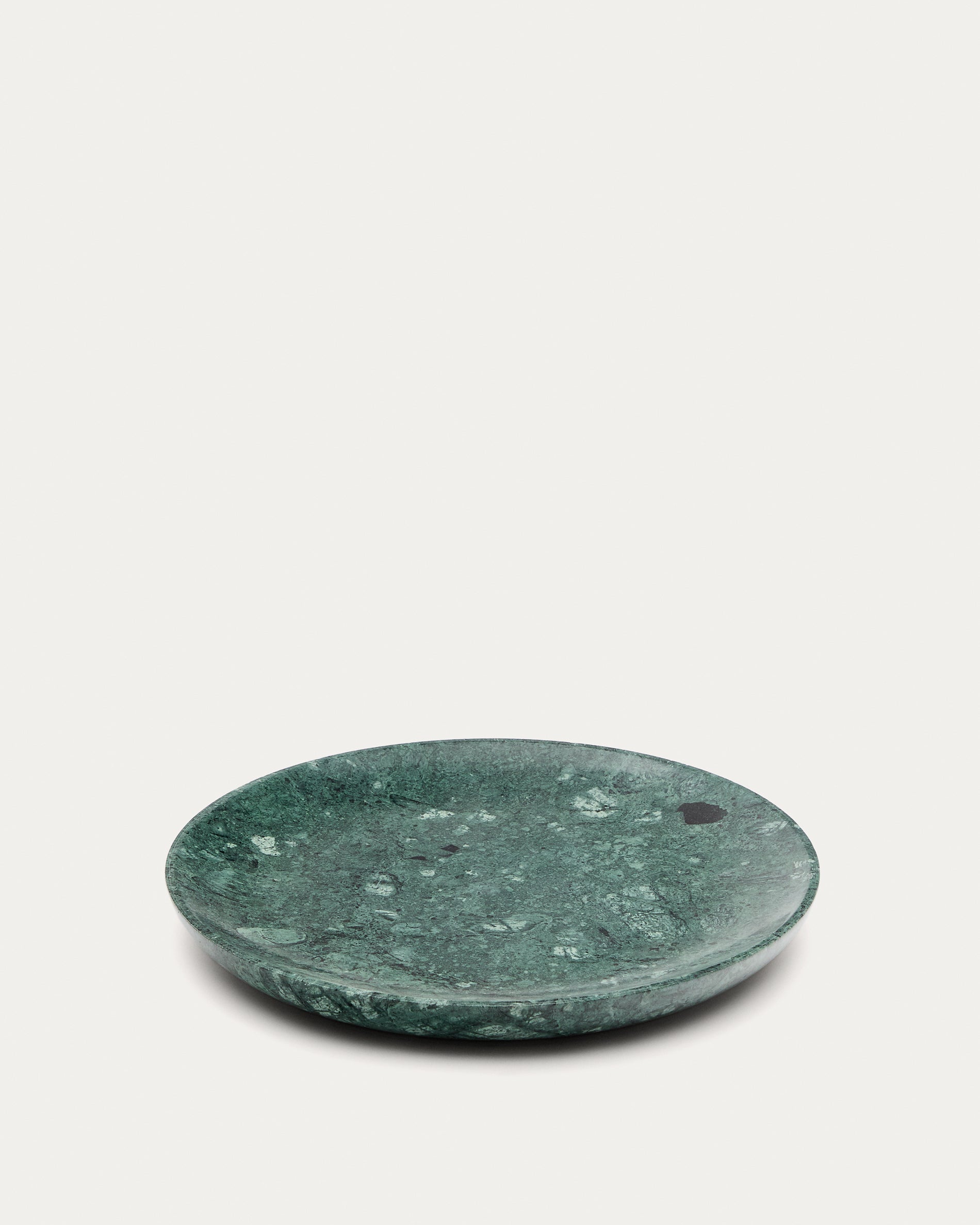 Ecin large, green marble serving plate - Product View