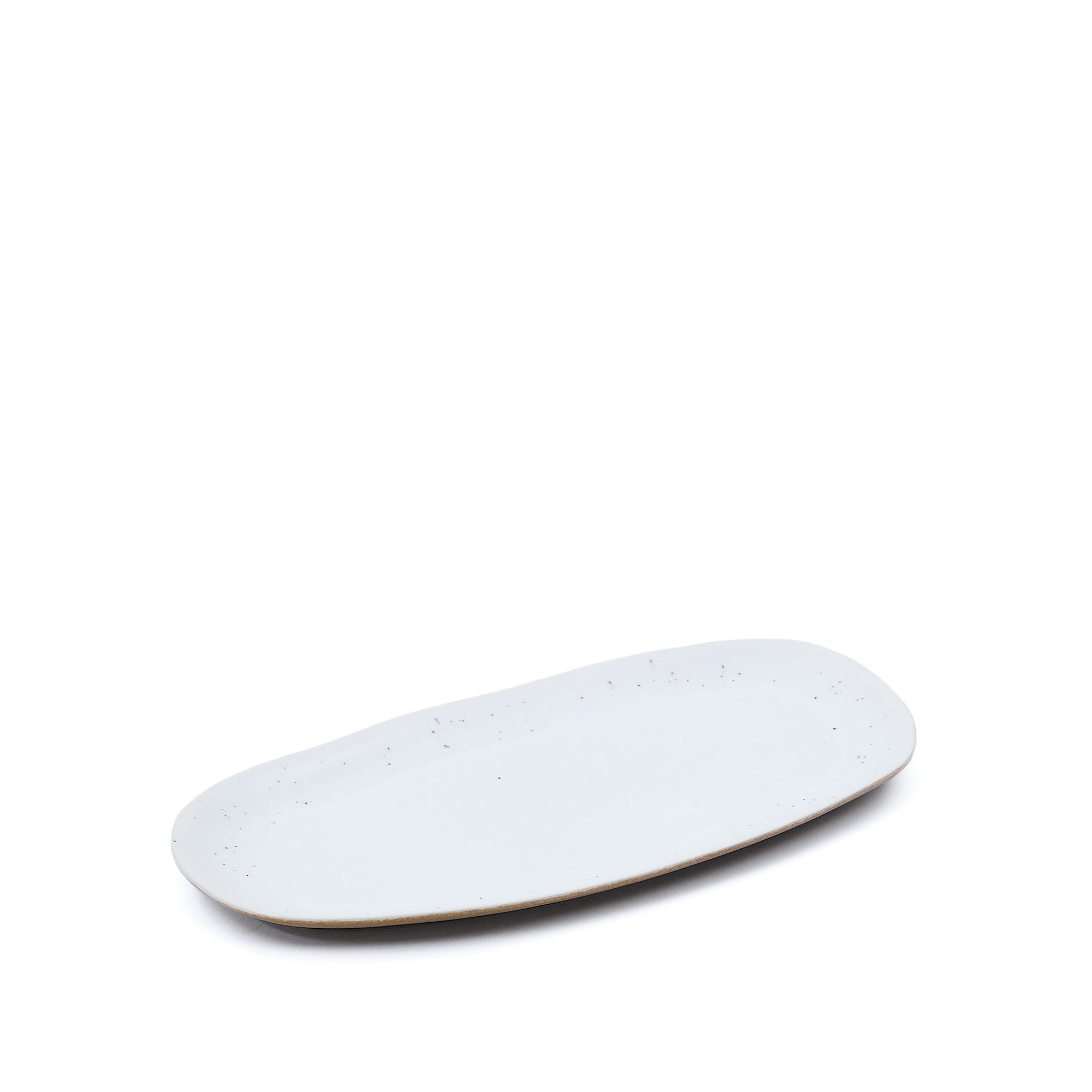 Publia large white ceramic dish - Product Image