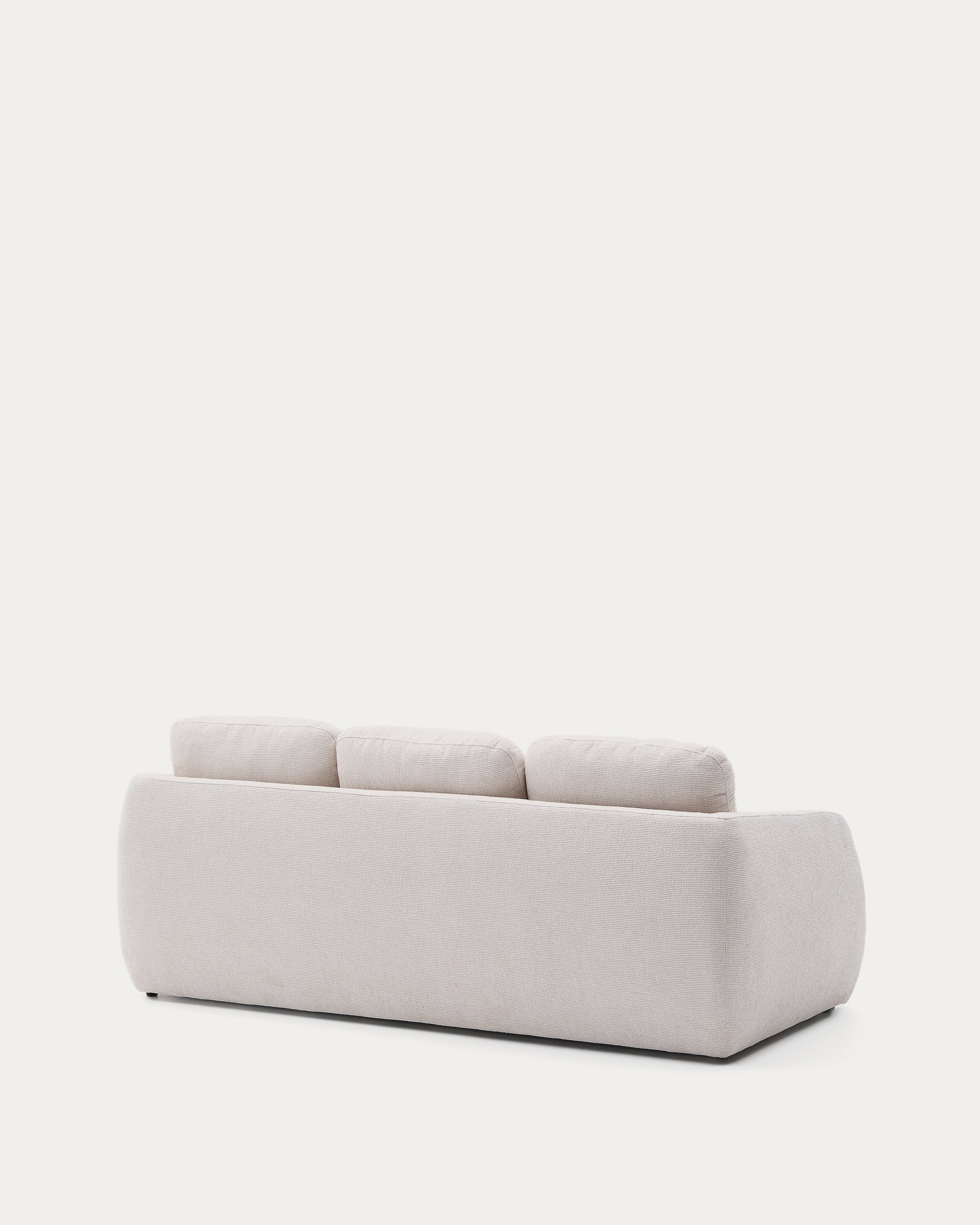 Laira 3-seater sofa bed in ecru chenille 218cm FSC Mix Credit - Product View