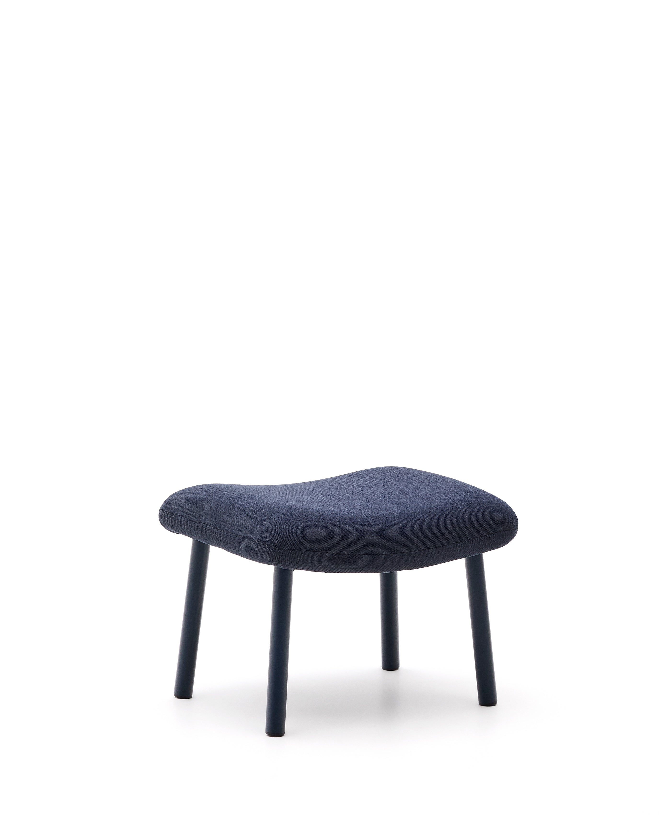 Inari footrest in blue and steel with a blue painted finish 60 x 50cm FSC Mix Credit - Product Image