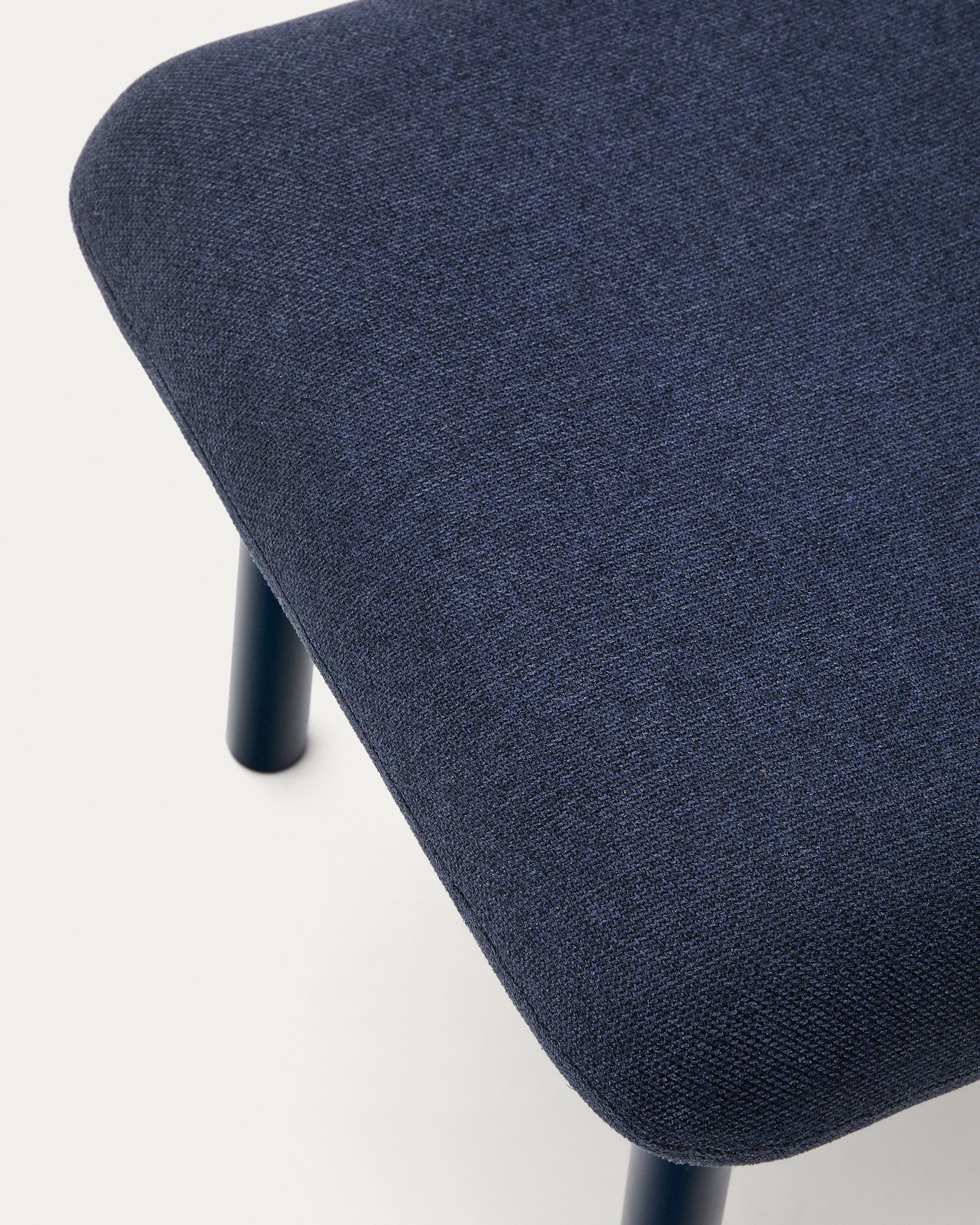 Inari footrest in blue and steel with a blue painted finish 60 x 50cm FSC Mix Credit - Detail