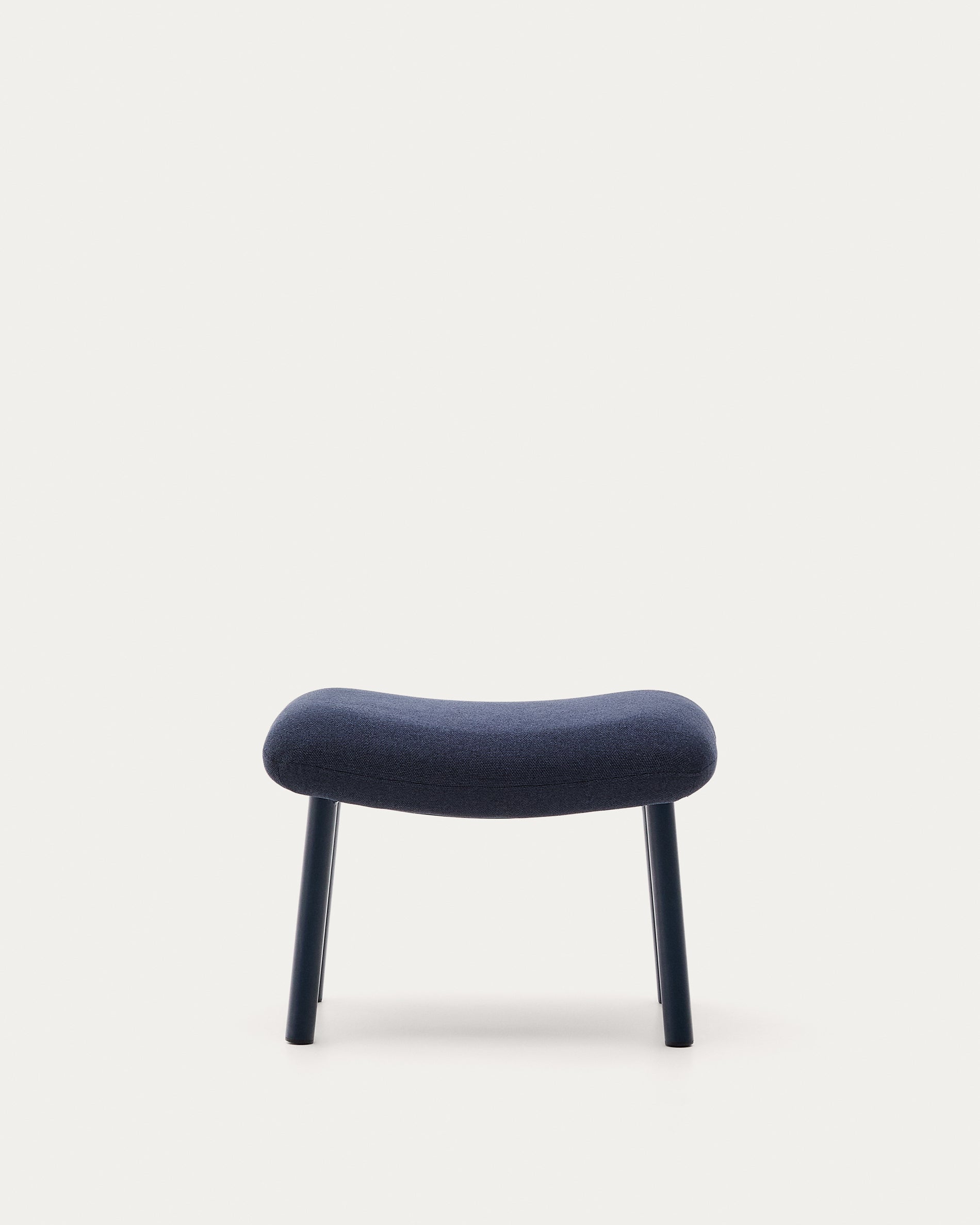 Inari footrest in blue and steel with a blue painted finish 60 x 50cm FSC Mix Credit - Product View