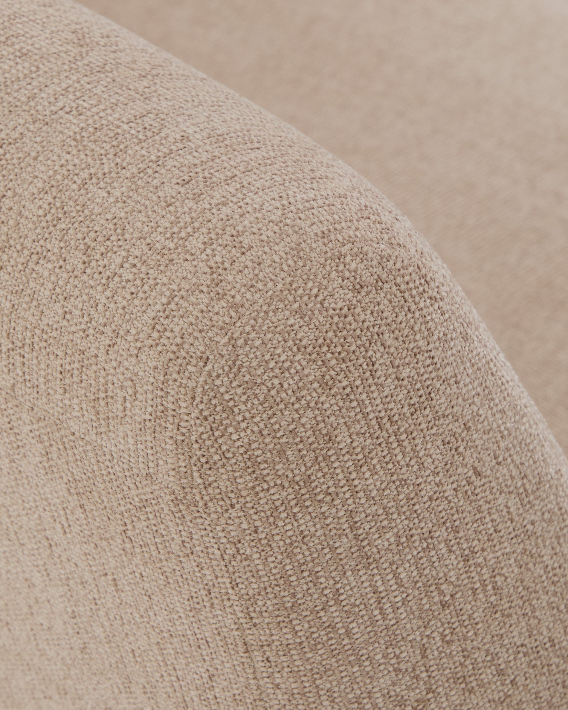 Amsen light brown 2-seater sofa in walnut plywood with brushed stainless steel legs 150cm - Detail