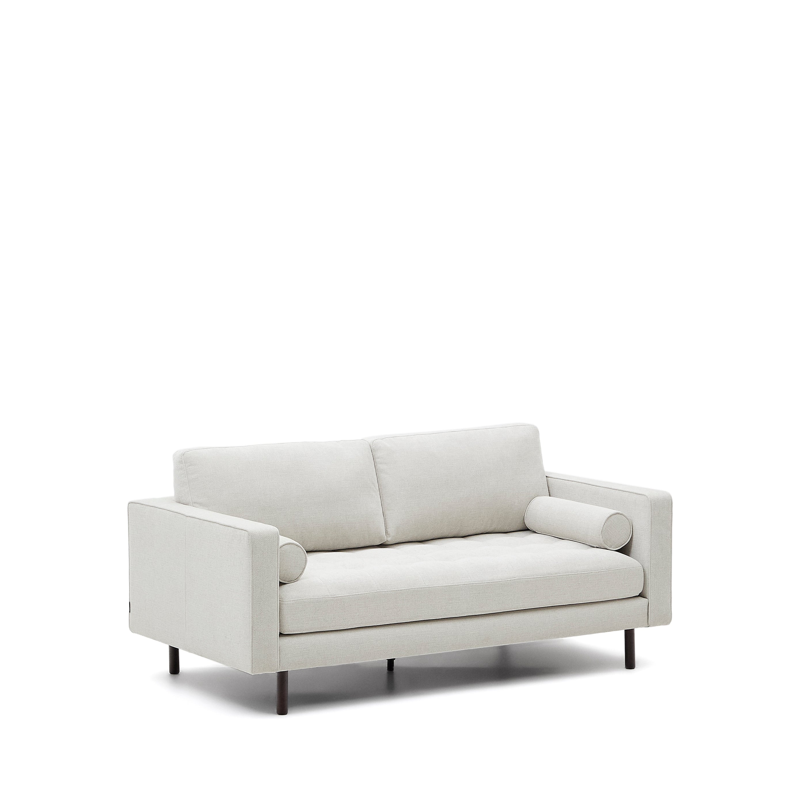 Debra 2-seater sofa in pearl chenille and legs with wenge finish, 182 cm FSC Mix Credit - Product Image