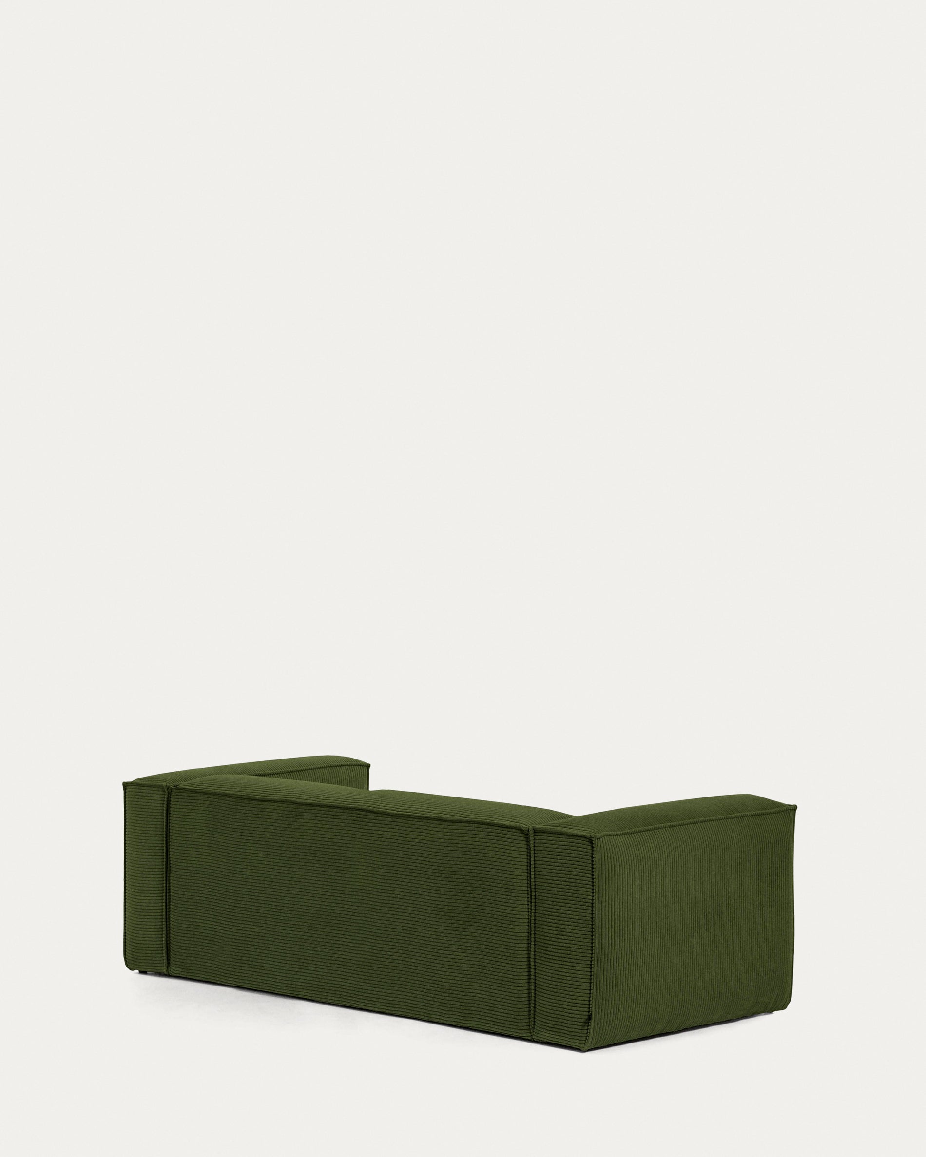 Blok 3-seater sofa in green thick corduroy 240cm FSC Mix Credit - Product View