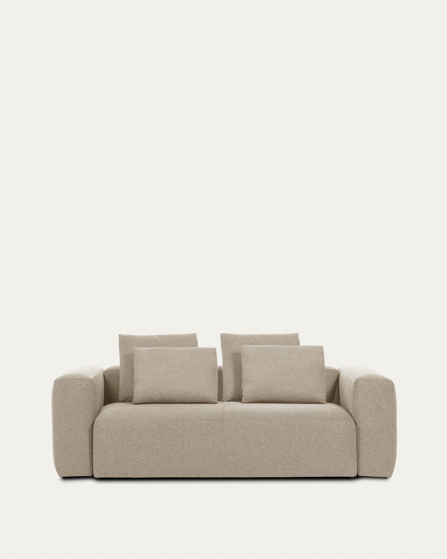 Blok 2-seater beige chenille sofa 210cm FSC Mix Credit - Product View