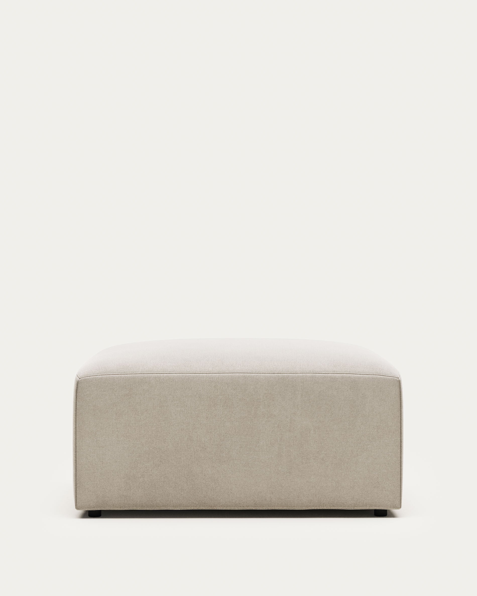 Blok beige chenille footrest 90 x 74cm FSC Mix Credit - Product View