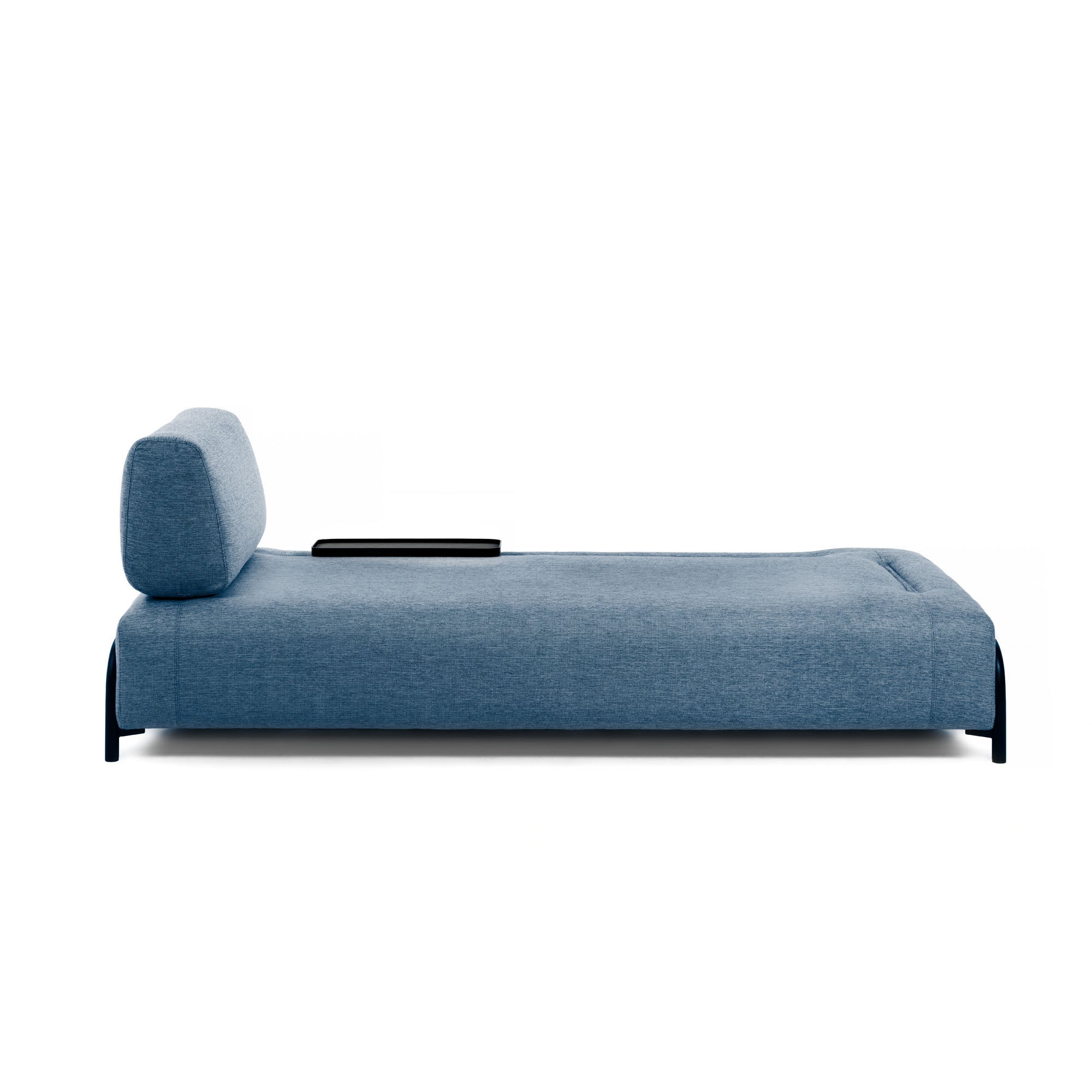 Compo 3-seater sofa in blue with small tray 232 cm - Product Image