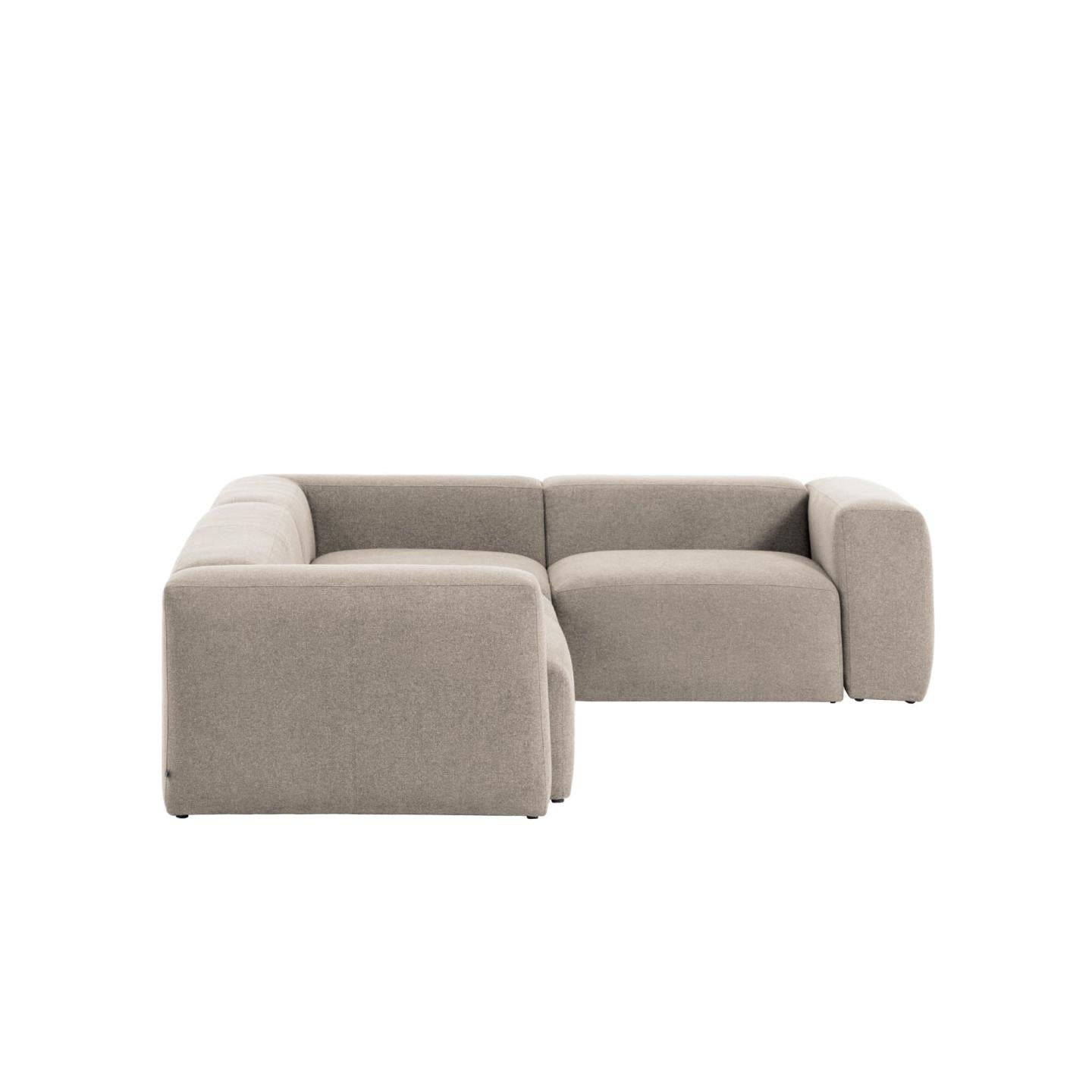 Blok 4 seater corner sofa in beige, 320 x 230 cm / 230 x 320 cm - Product Image