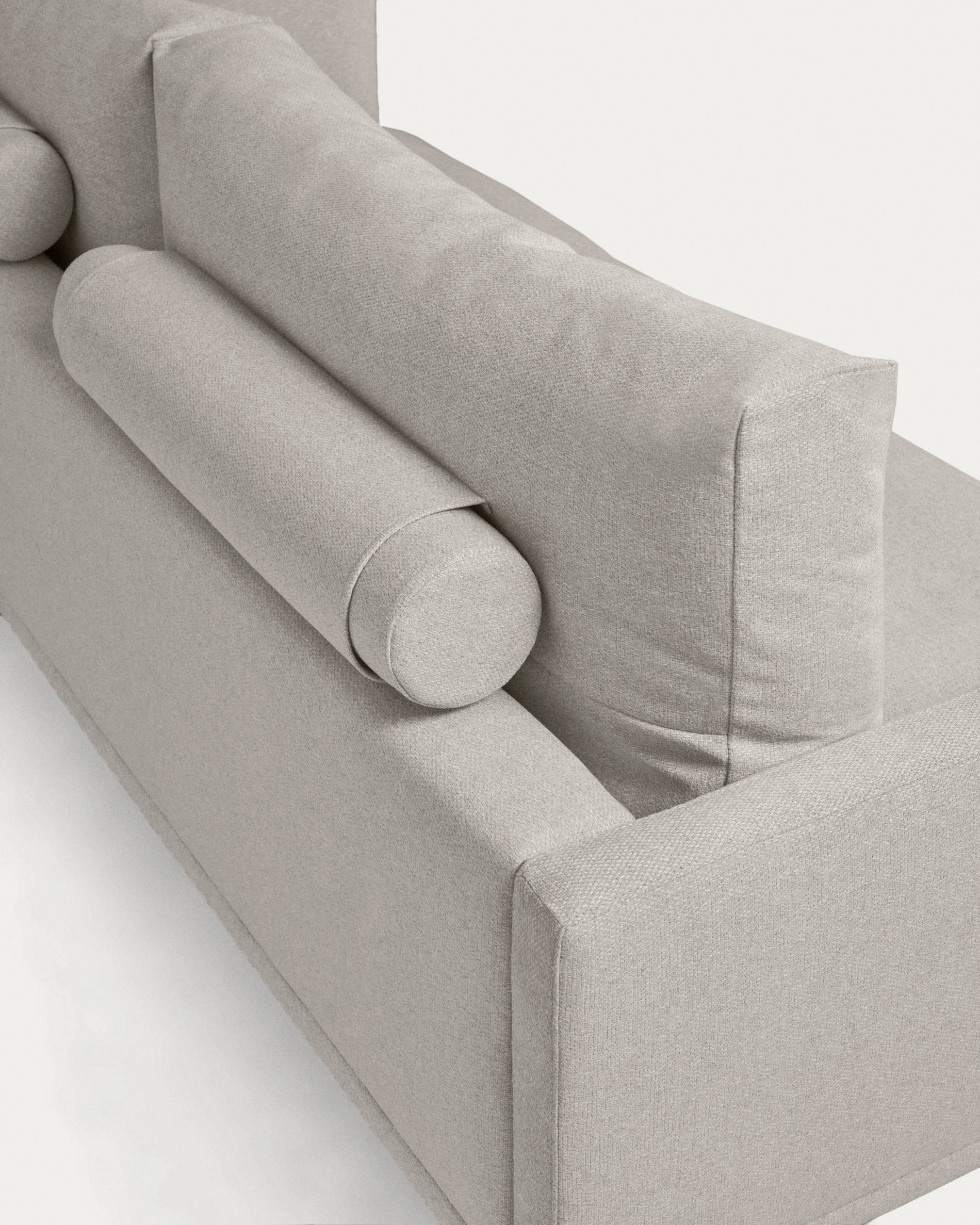 Galene 3 seater sofa in beige, 214 cm FSC Mix Credit - Detail
