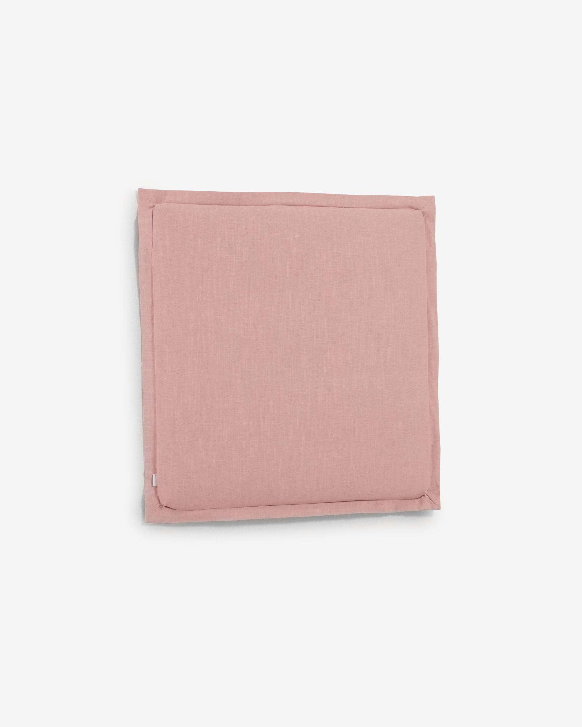 Tanit headboard with pink linen removable cover, for 90 cm beds - Product View