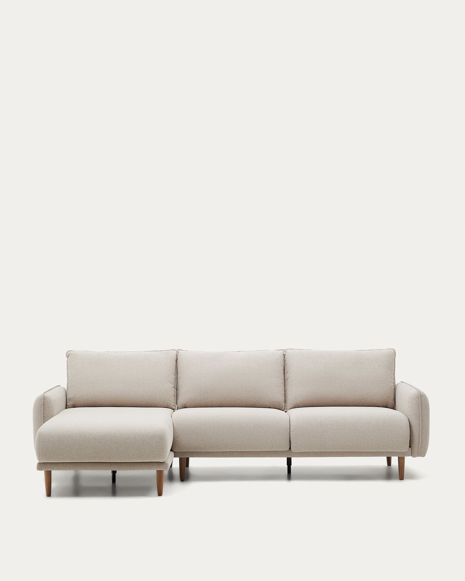 Carlota 3-üléses kanapé bal/jobb oldali chaise longue-val bézs színben, 262 cm