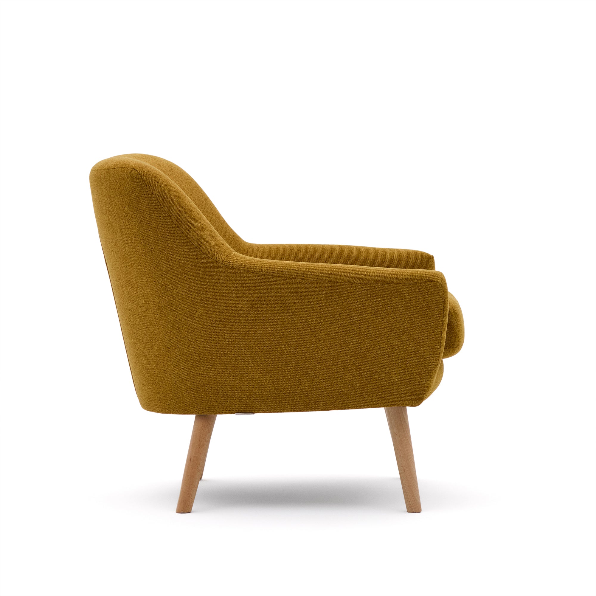 Candela mustard-coloured armchair - Product Image