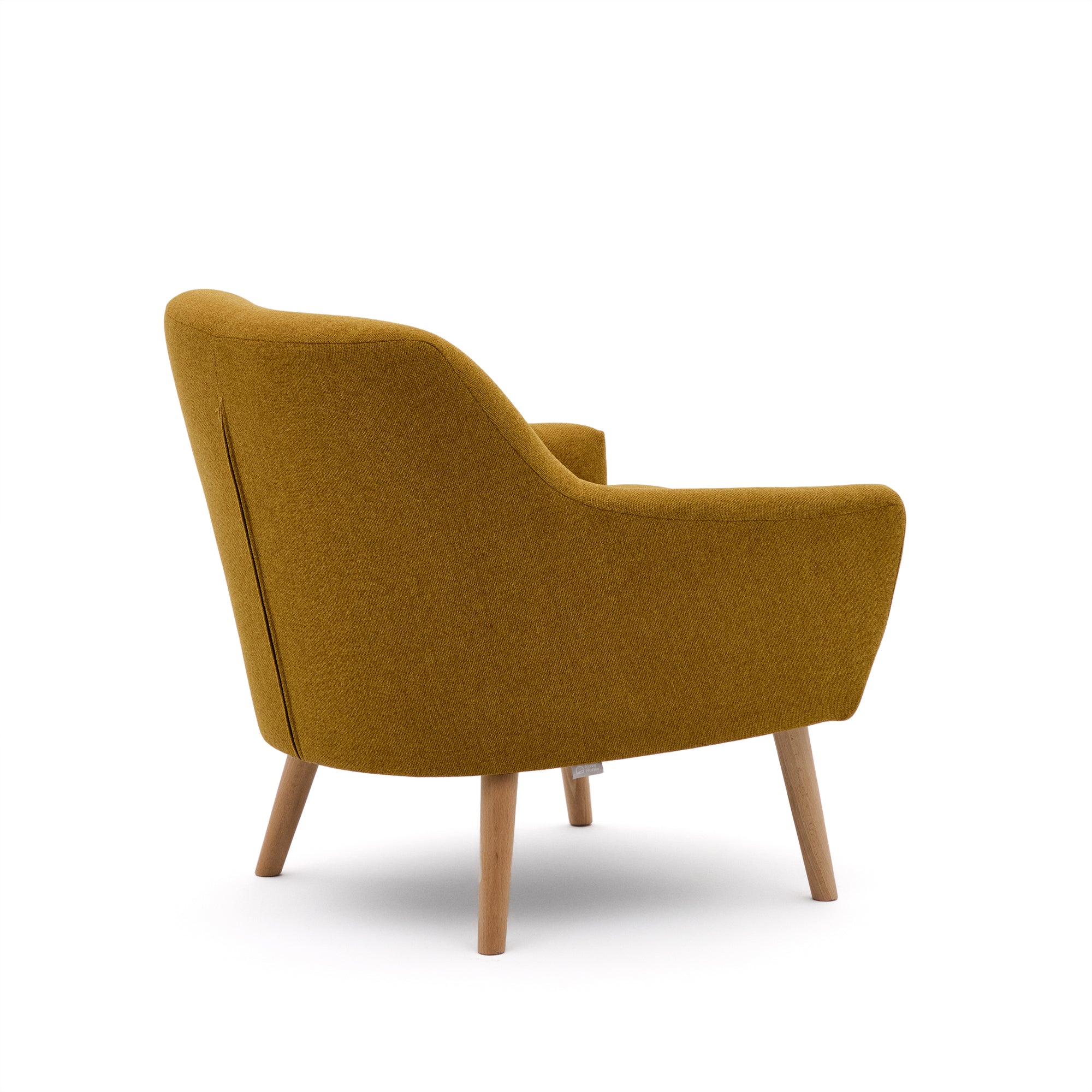 Candela mustard-coloured armchair - Product Image