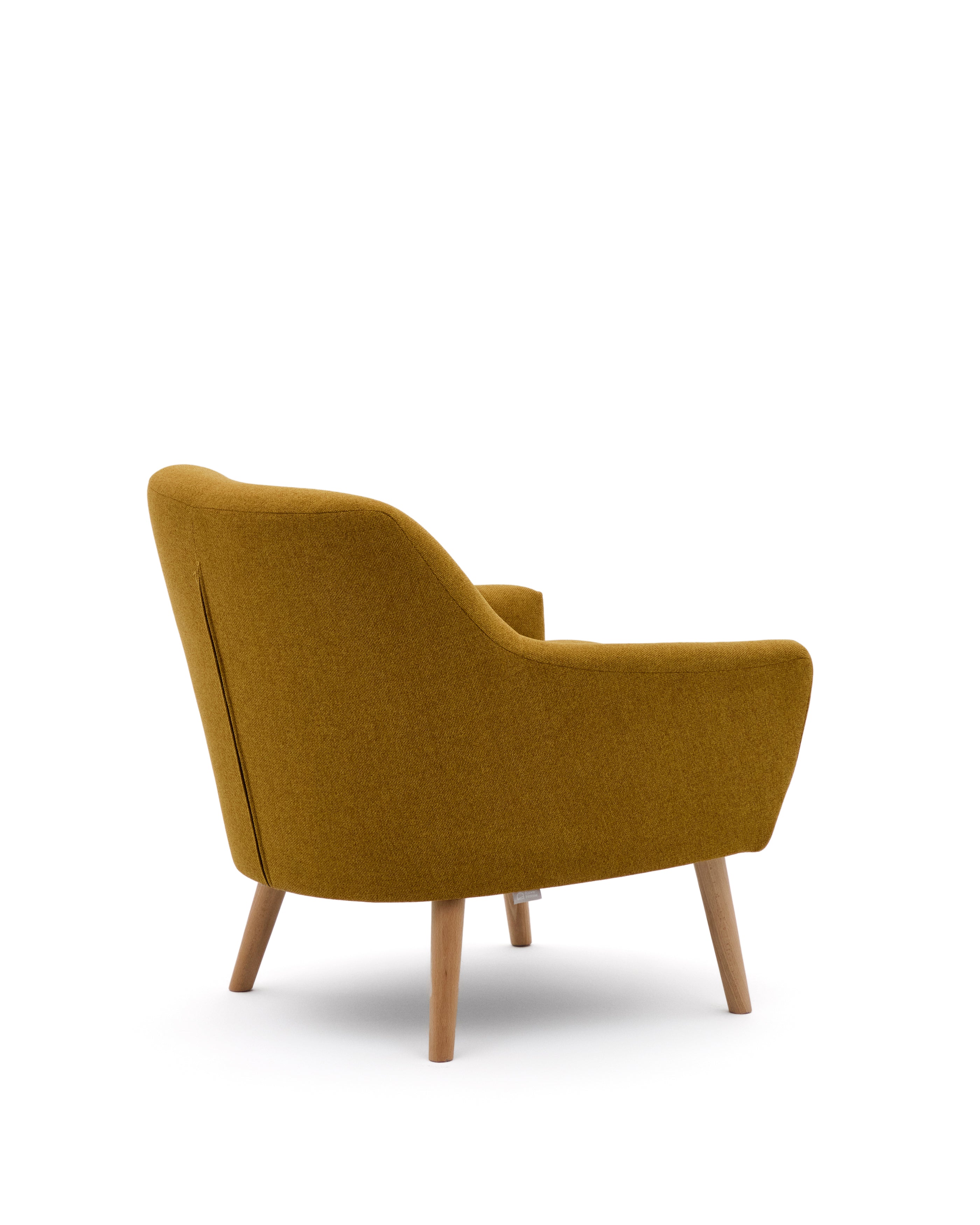 Candela mustard-coloured armchair - Product Image