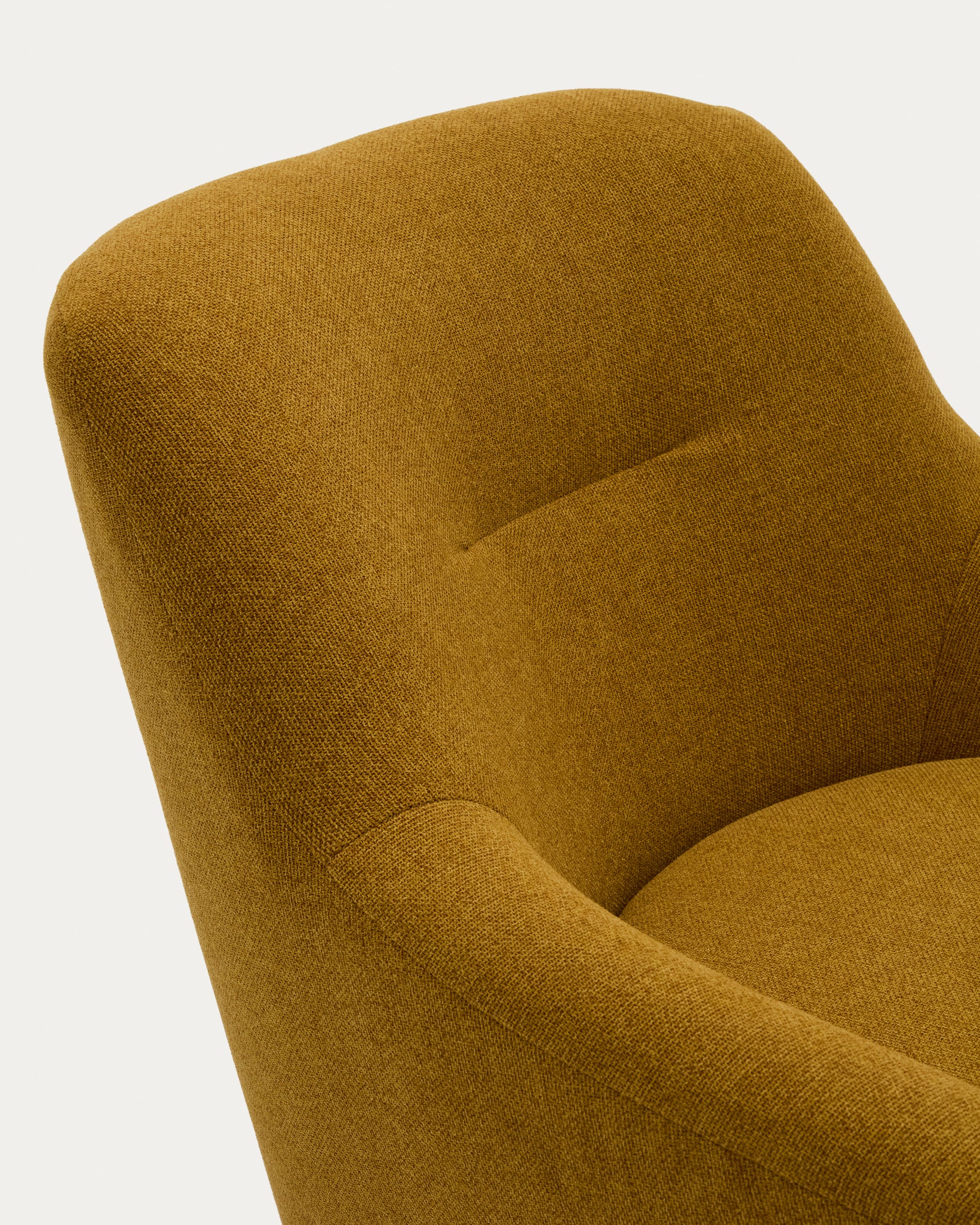 Candela mustard-coloured armchair - Detail