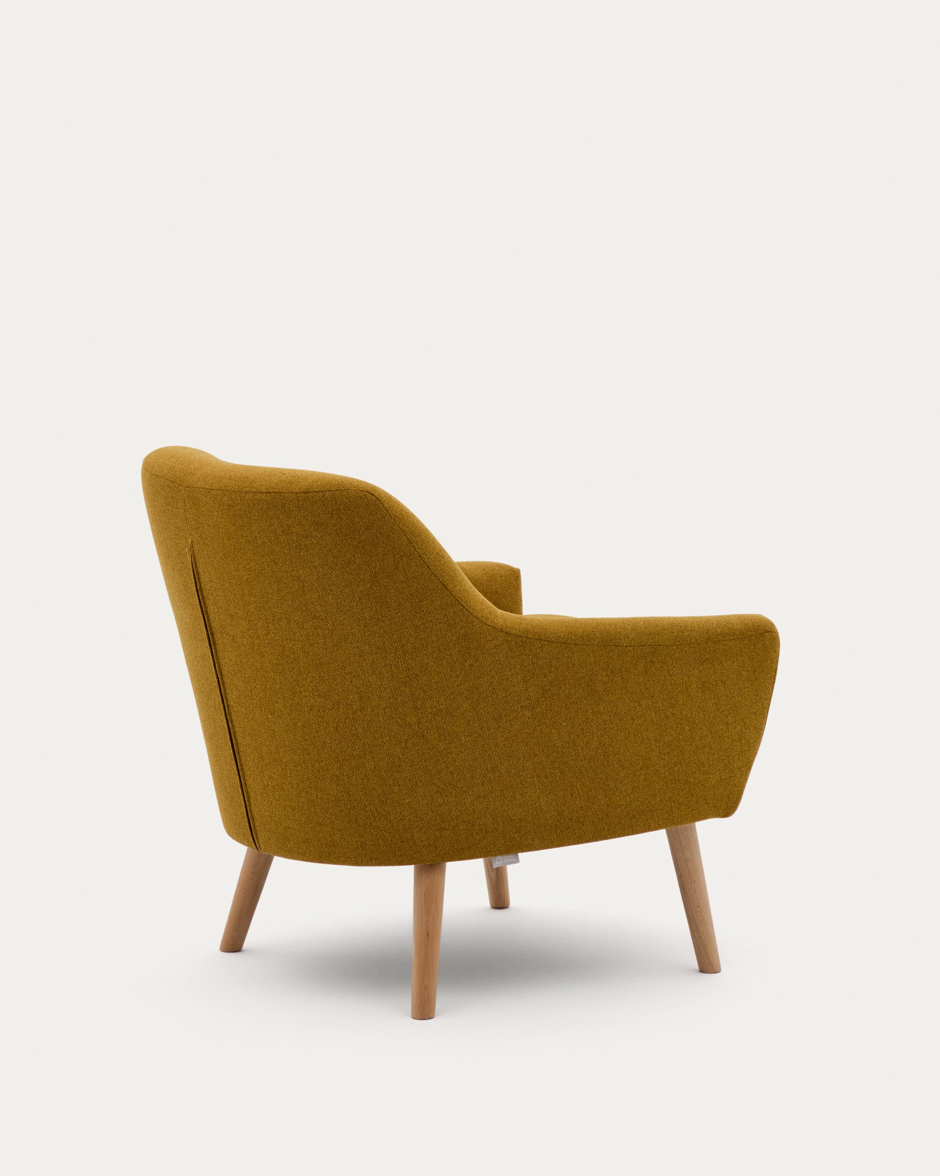 Candela mustard-coloured armchair - Product View