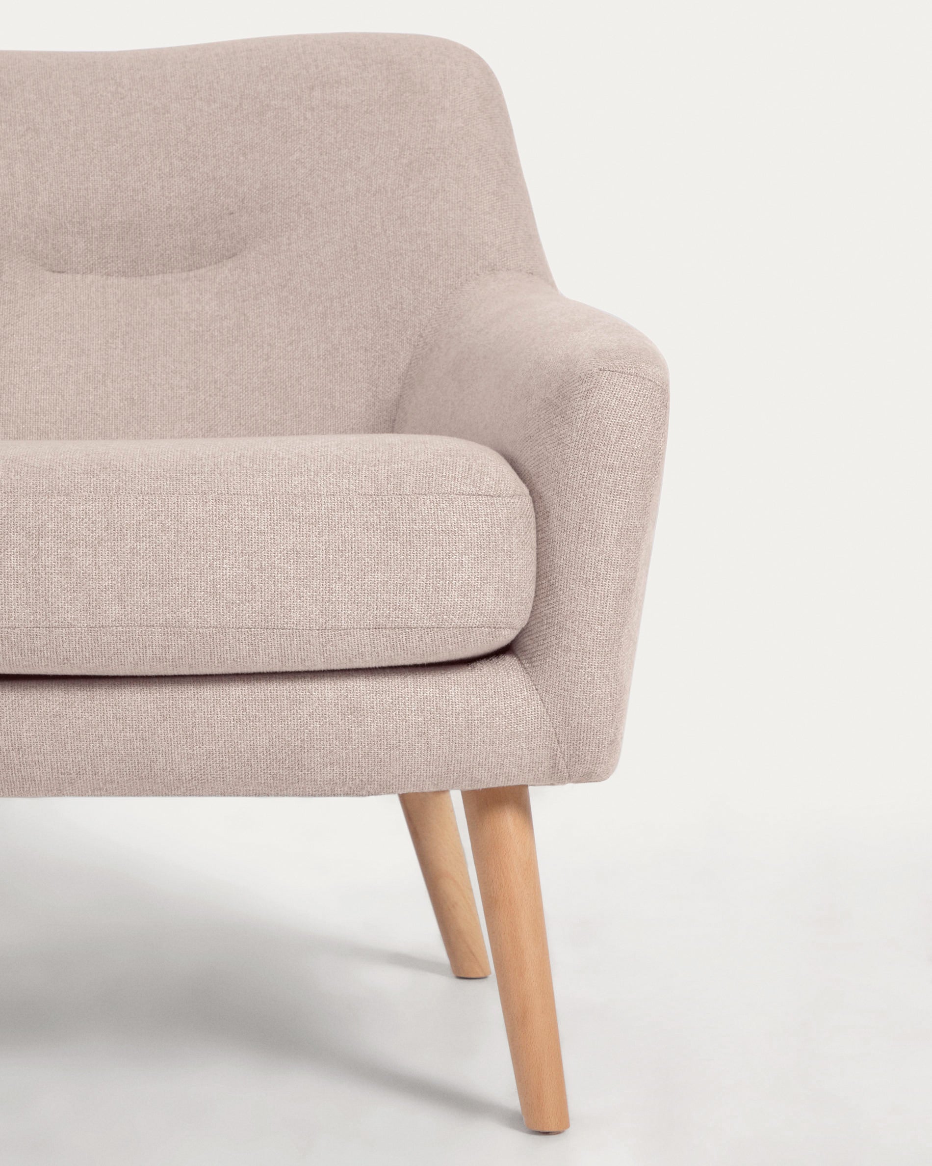 Candela armchair in beige FSC Mix Credit - Detail