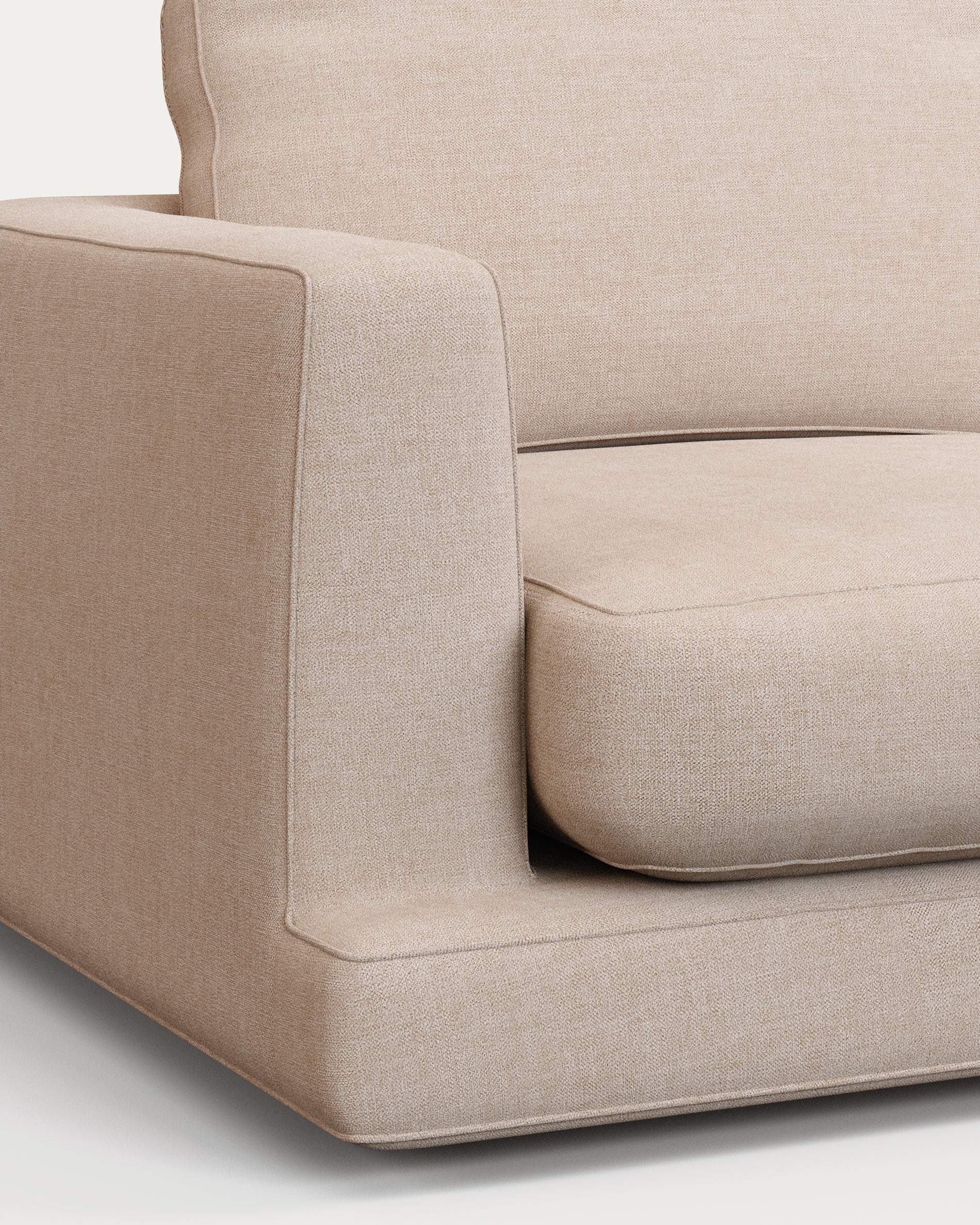 Gala 3-seater sofa beige 210cm - Detail