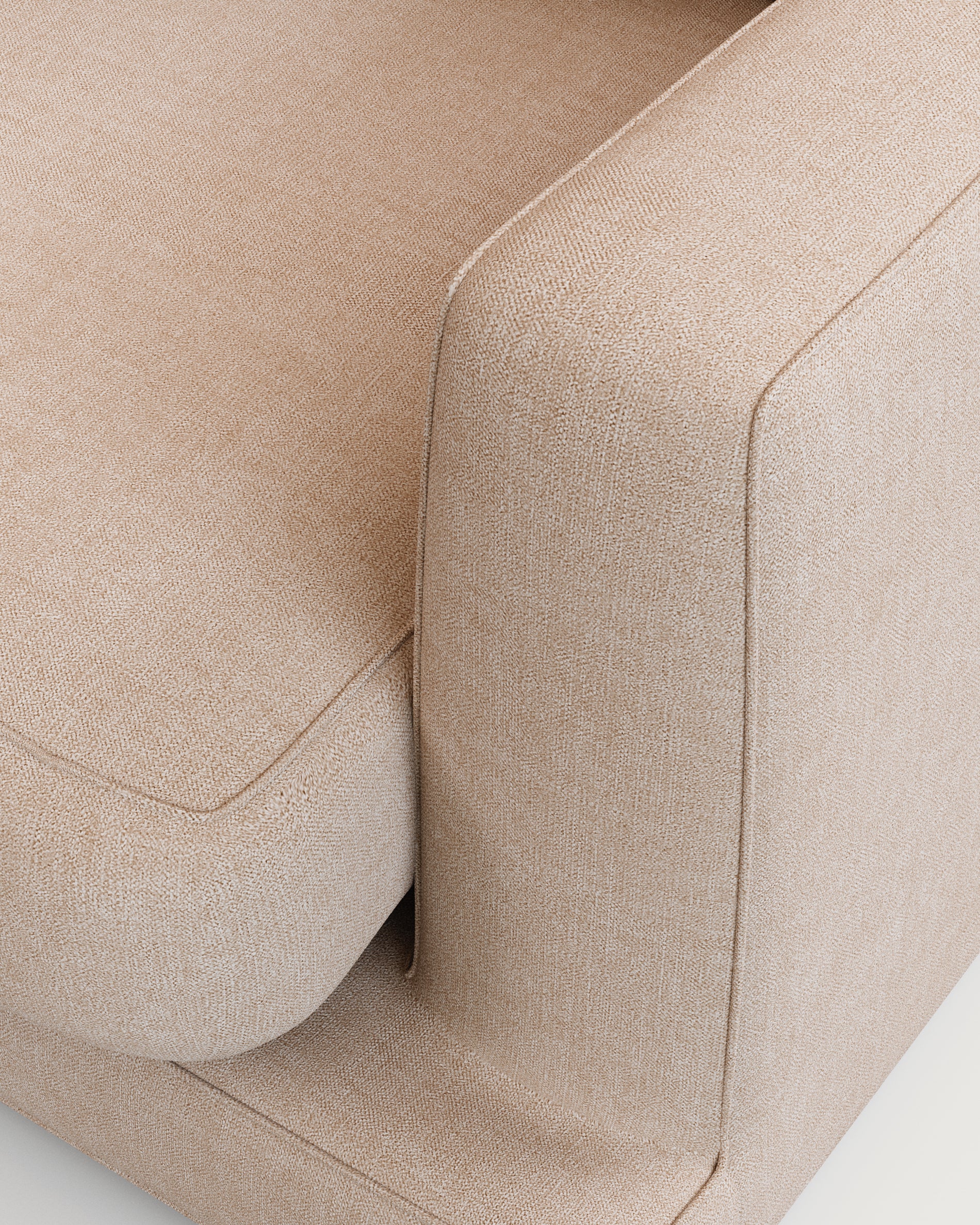 Gala 3-seater sofa beige 210cm - Detail