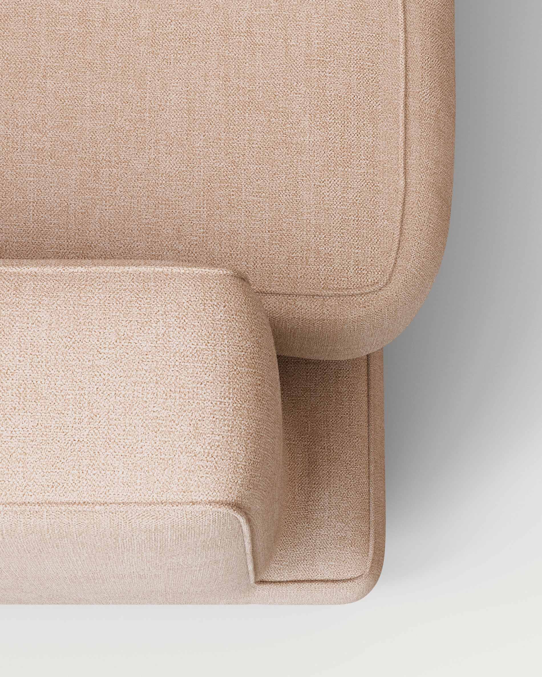 Gala 4-seater sofa with right chaise longue beige, 300cm - Detail