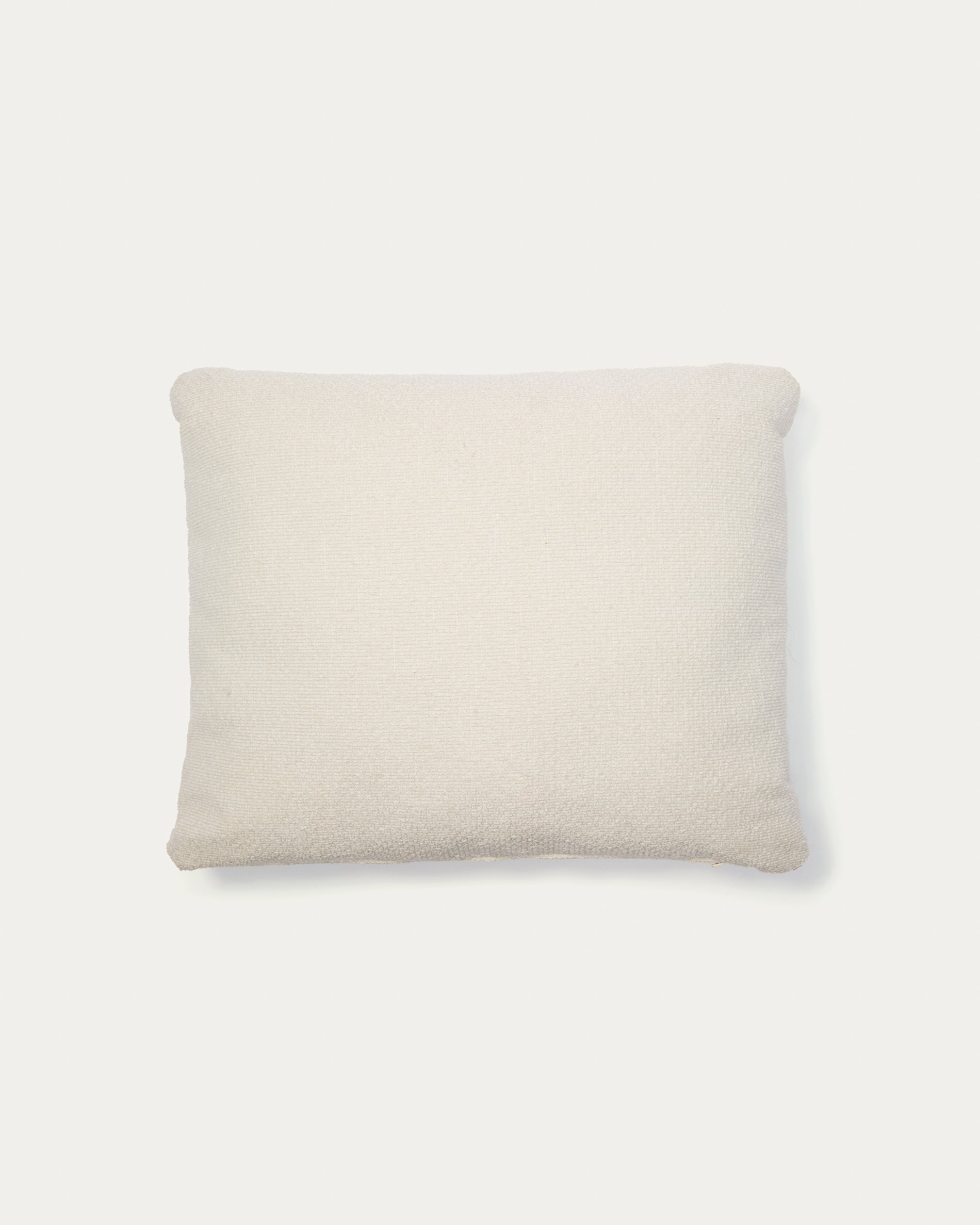 Martina ecru chenille cushion 60 x 52cm - Product View