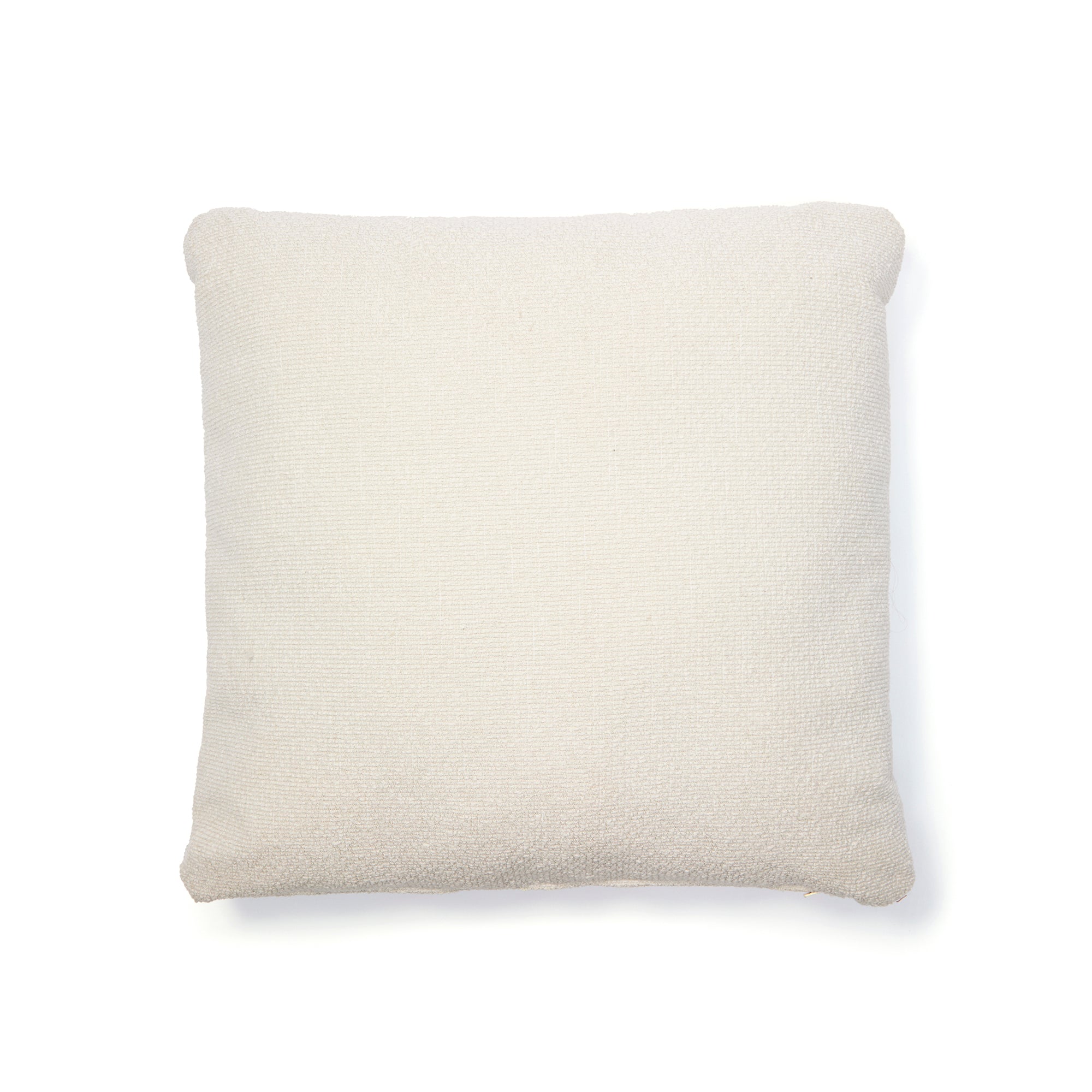 Martina ecru chenille cushion 52 x 52cm - Product Image