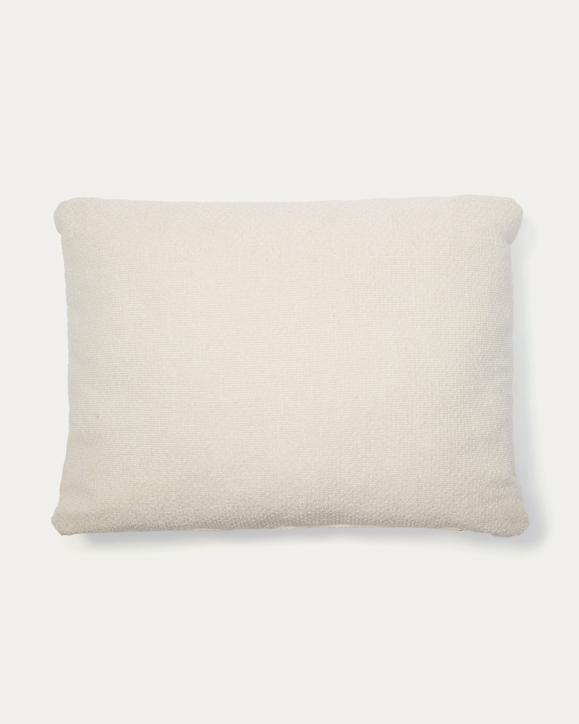 Martina ecru chenille cushion 47 x 36cm - Product View