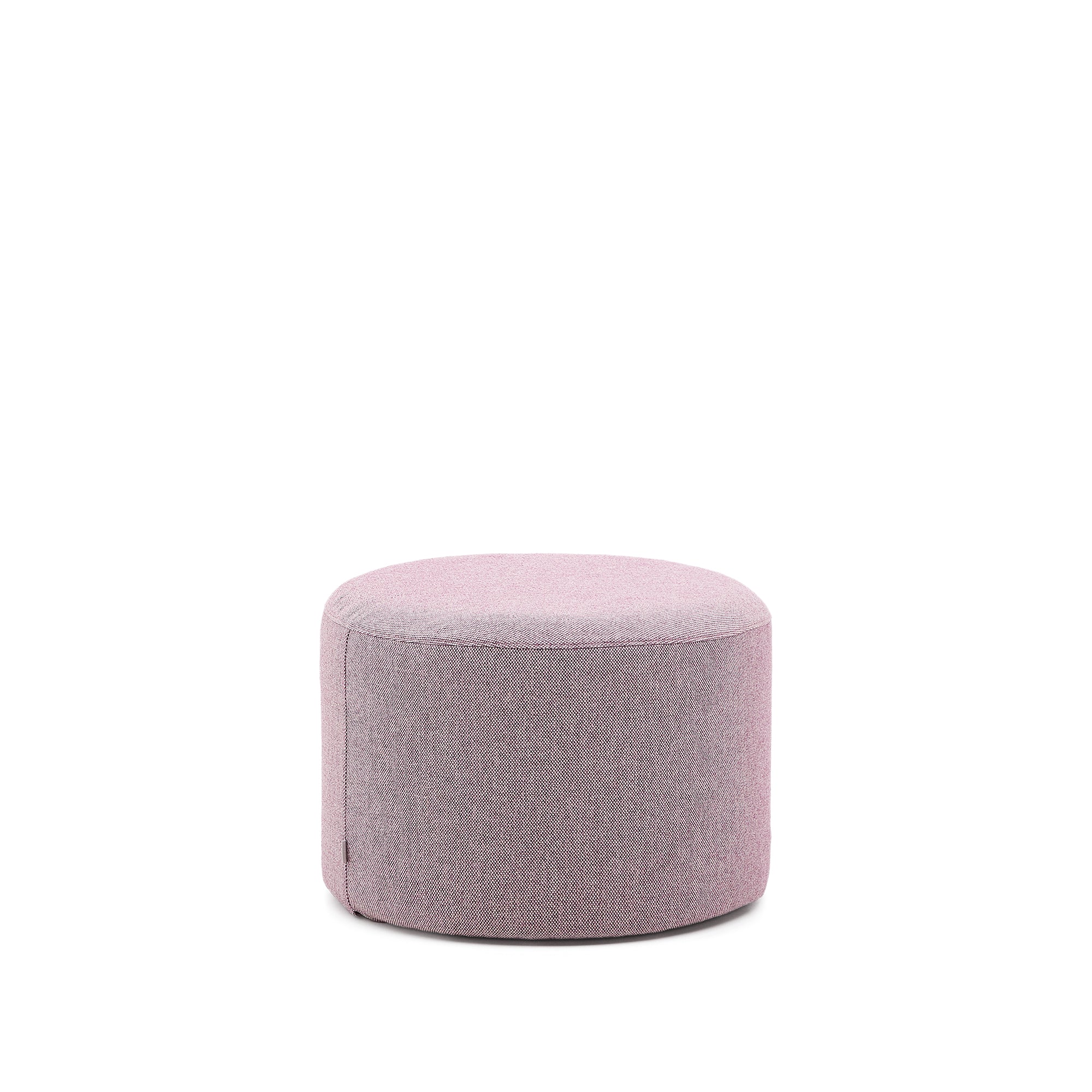 Kaeli purple footrest with removable cover Ø60cm - Product Image