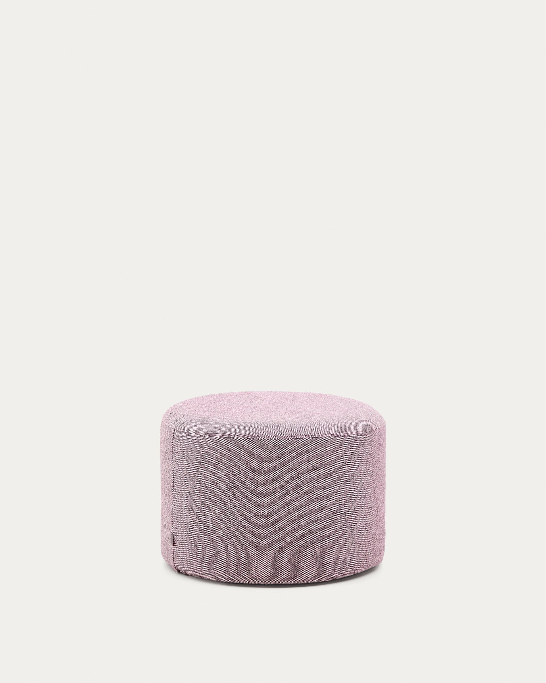 Kaeli purple footrest with removable cover Ø60cm - Product View