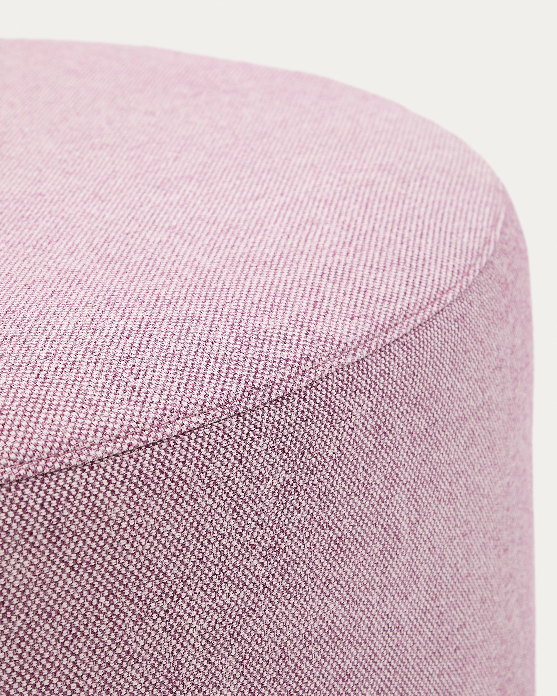Kaeli purple footrest with removable cover Ø90cm - Detail