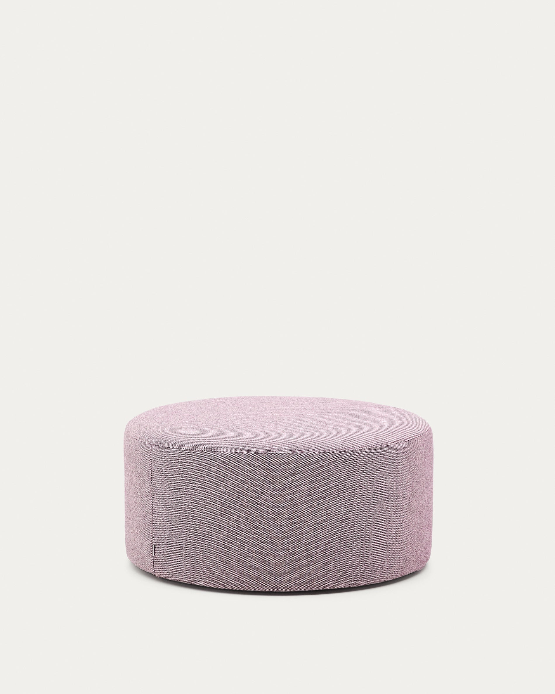 Kaeli purple footrest with removable cover Ø90cm - Product View